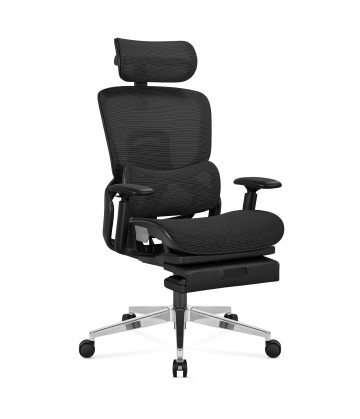 Fotel ergonomiczny z podnóżkiem Mark Adler Expert 9.3 Black