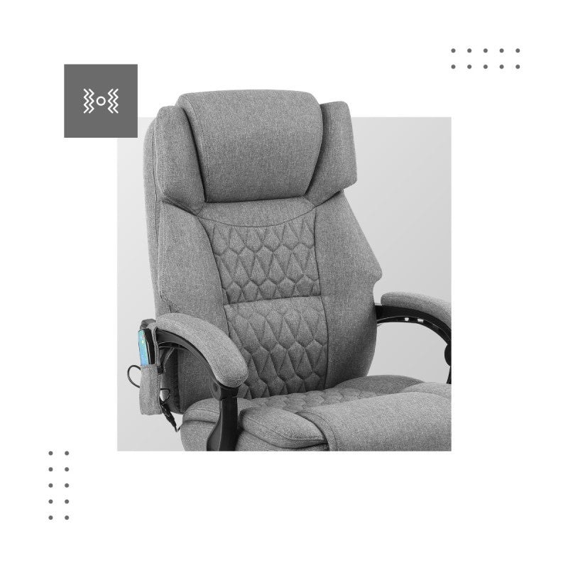 OUTLET Fotel biurowy z masazem Mark Adler Boss 6.0 Grey
