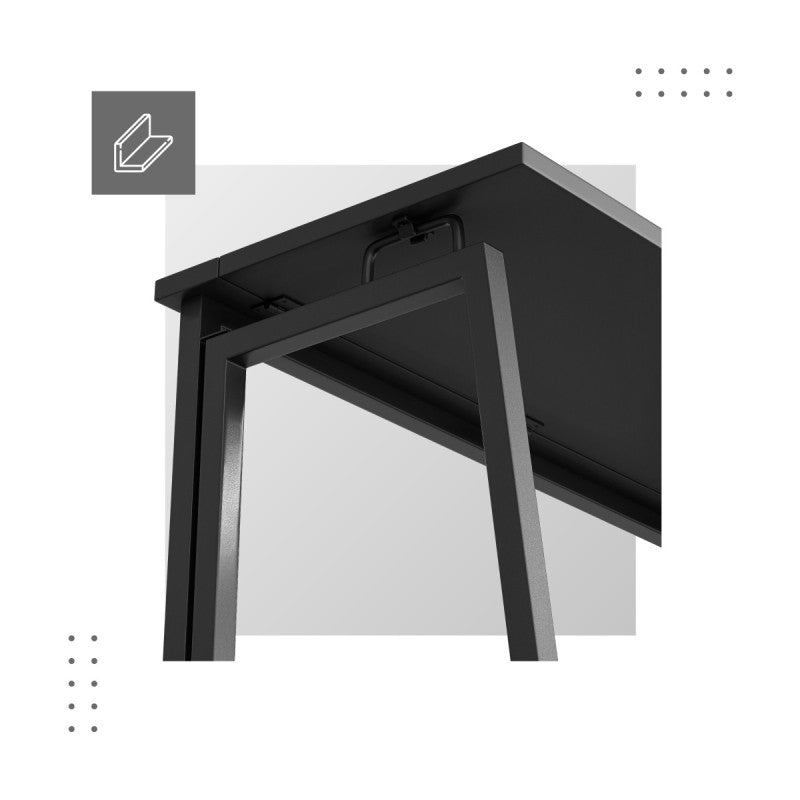 OUTLET Biurko skladane Leader 1.5 Black