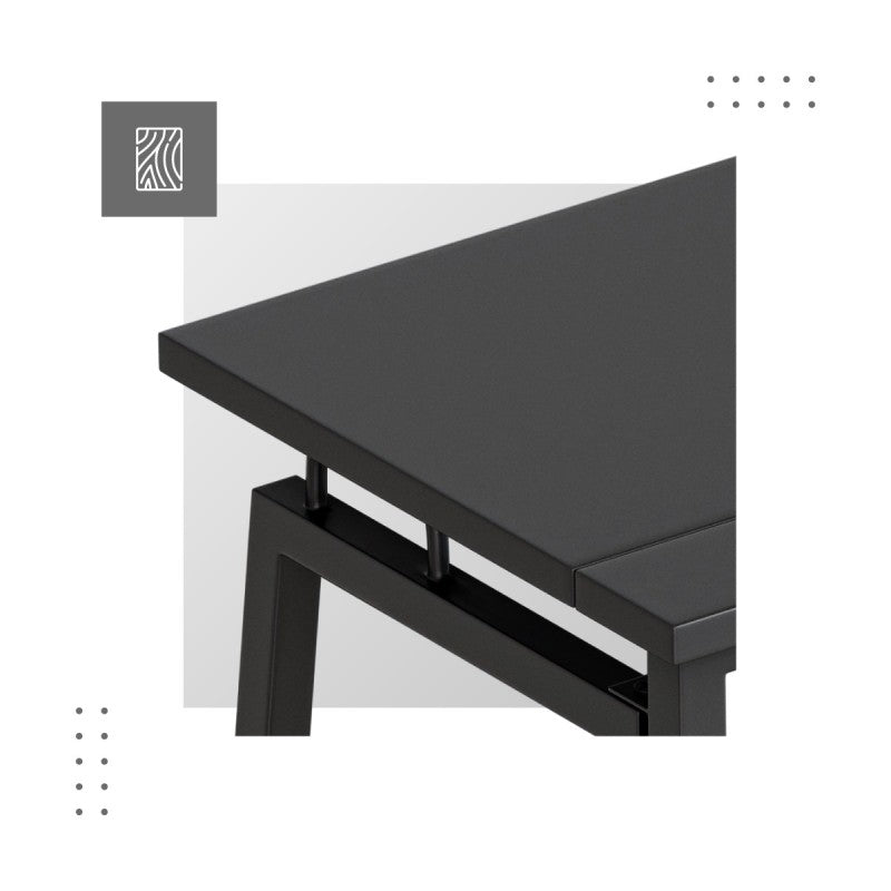 OUTLET Biurko skladane Leader 1.5 Black