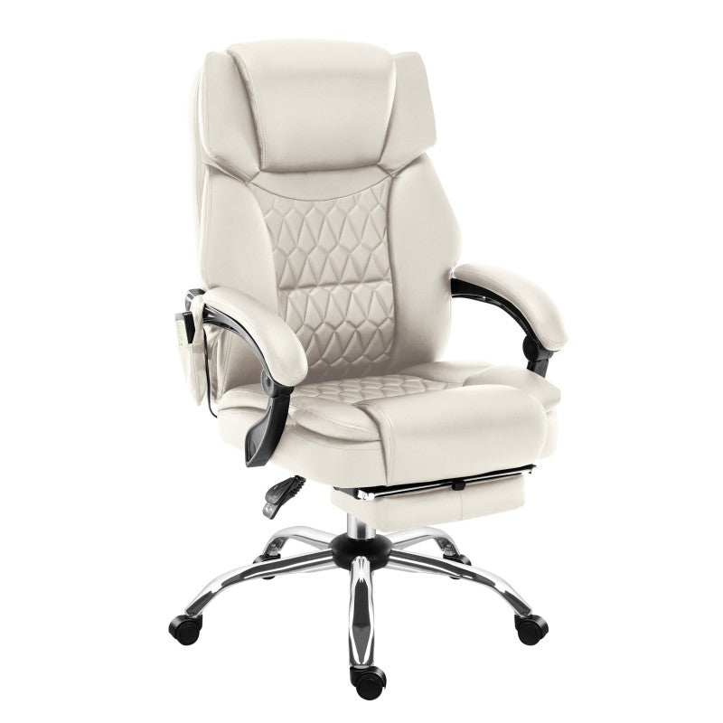 OUTLET Fotel biurowy z masażem Mark Adler Boss 6.0 Beige