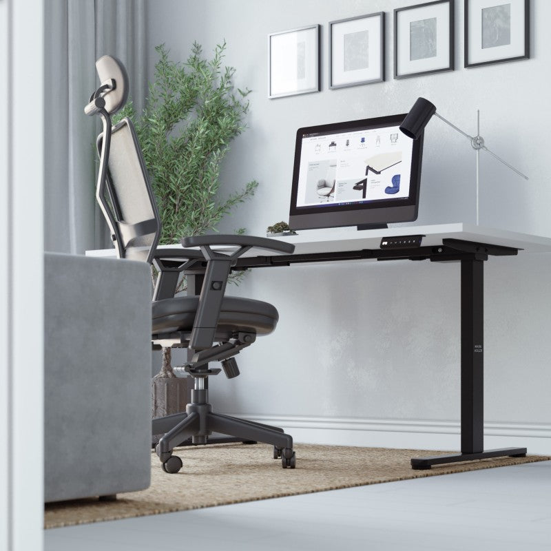 OUTLET Dwusilnikowy elektryczny stelaż biurka Mark Adler Xeno 4.5 Black