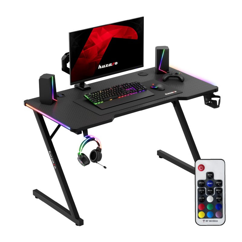 Biurko Gamingowe Huzaro Hero 2.5 RGB LED Black 120 cm