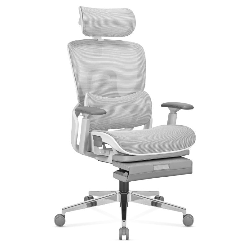 Fotel ergonomiczny z podnóżkiem Mark Adler Expert 9.3 Grey