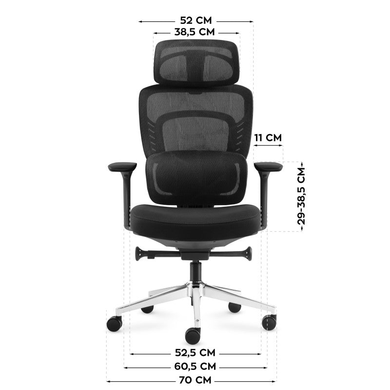 OUTLET Fotel biurowy z masażem Mark Adler Visioner 6.1 Black