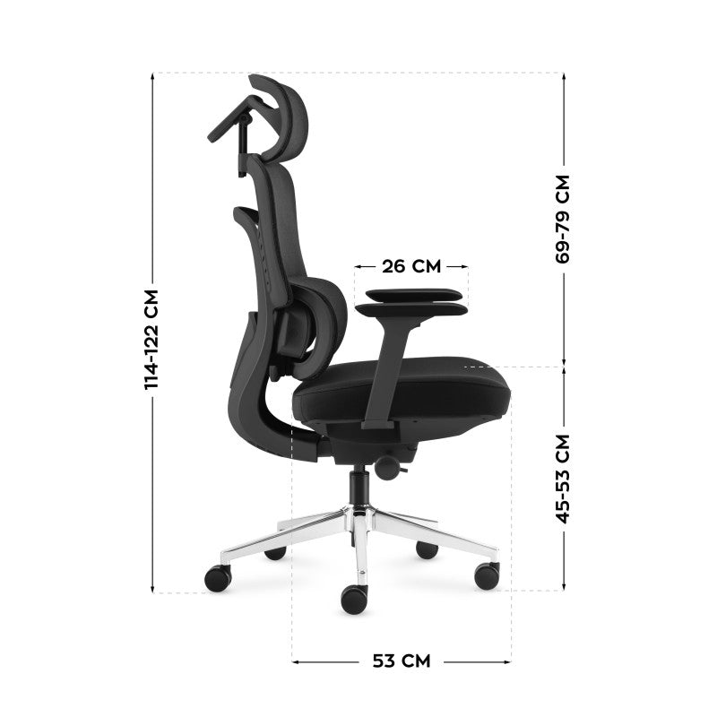 OUTLET Fotel biurowy z masażem Mark Adler Visioner 6.1 Black