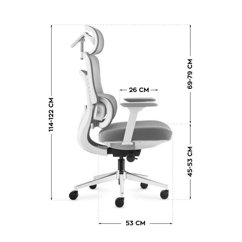 OUTLET Fotel biurowy z masażem Mark Adler Visioner 6.1 Grey