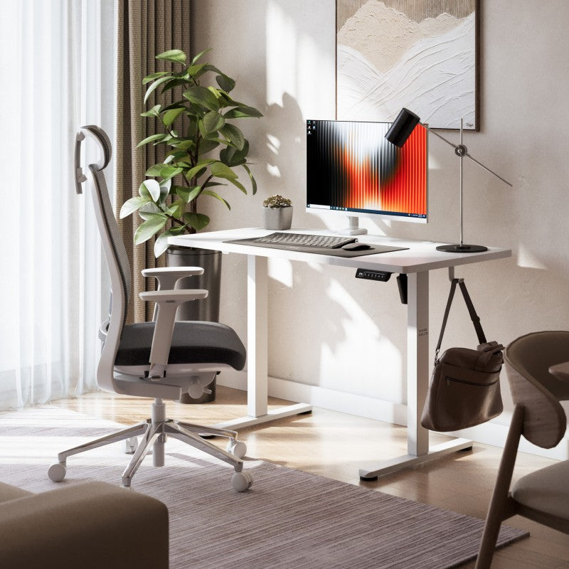 OUTLET Biurko elektryczne regulowane Mark Adler Leader 6.9 White 120 cm