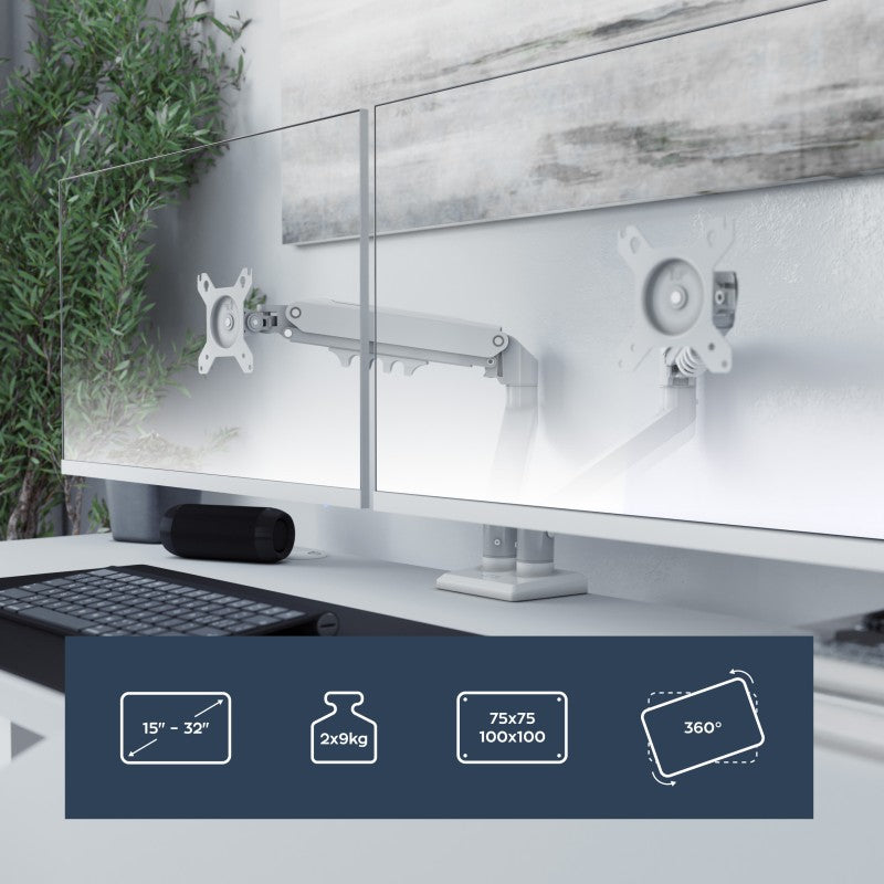 OUTLET Uchwyt na dwa monitory Mark Adler Flow 4.0