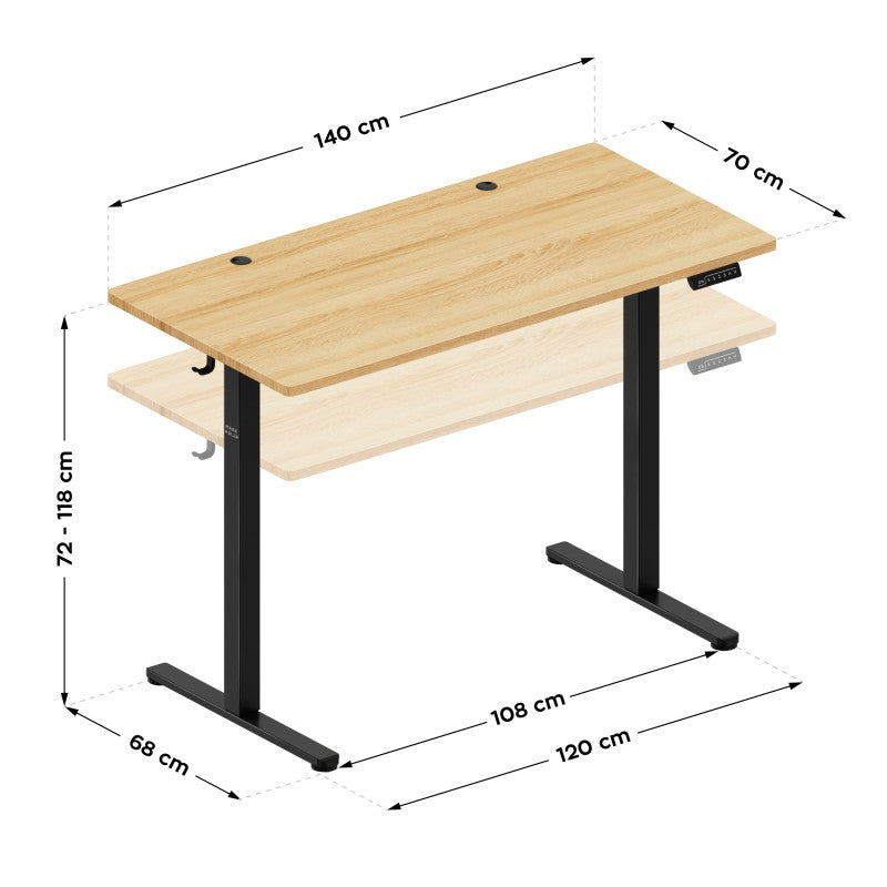 OUTLET Biurko elektryczne Mark Adler Leader 7.3 Craft 140 cm