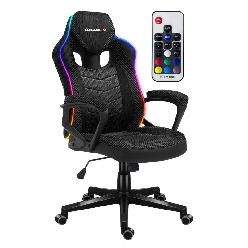 OUTLET Fotel Gamingowy Huzaro Force 2.5 RGB Carbon Mesh