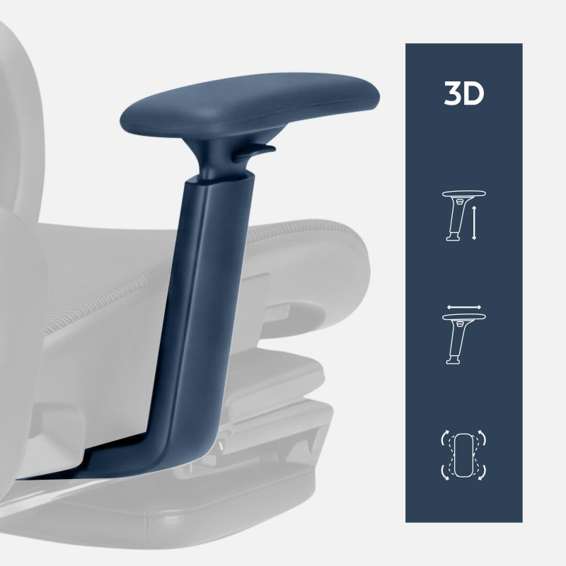 Fotel ergonomiczny z podnóżkiem Mark Adler Expert 9.3 Black