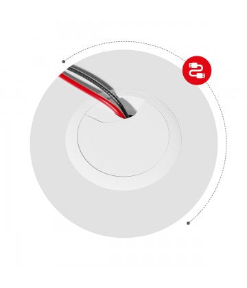 Dwa wloty na przewody 