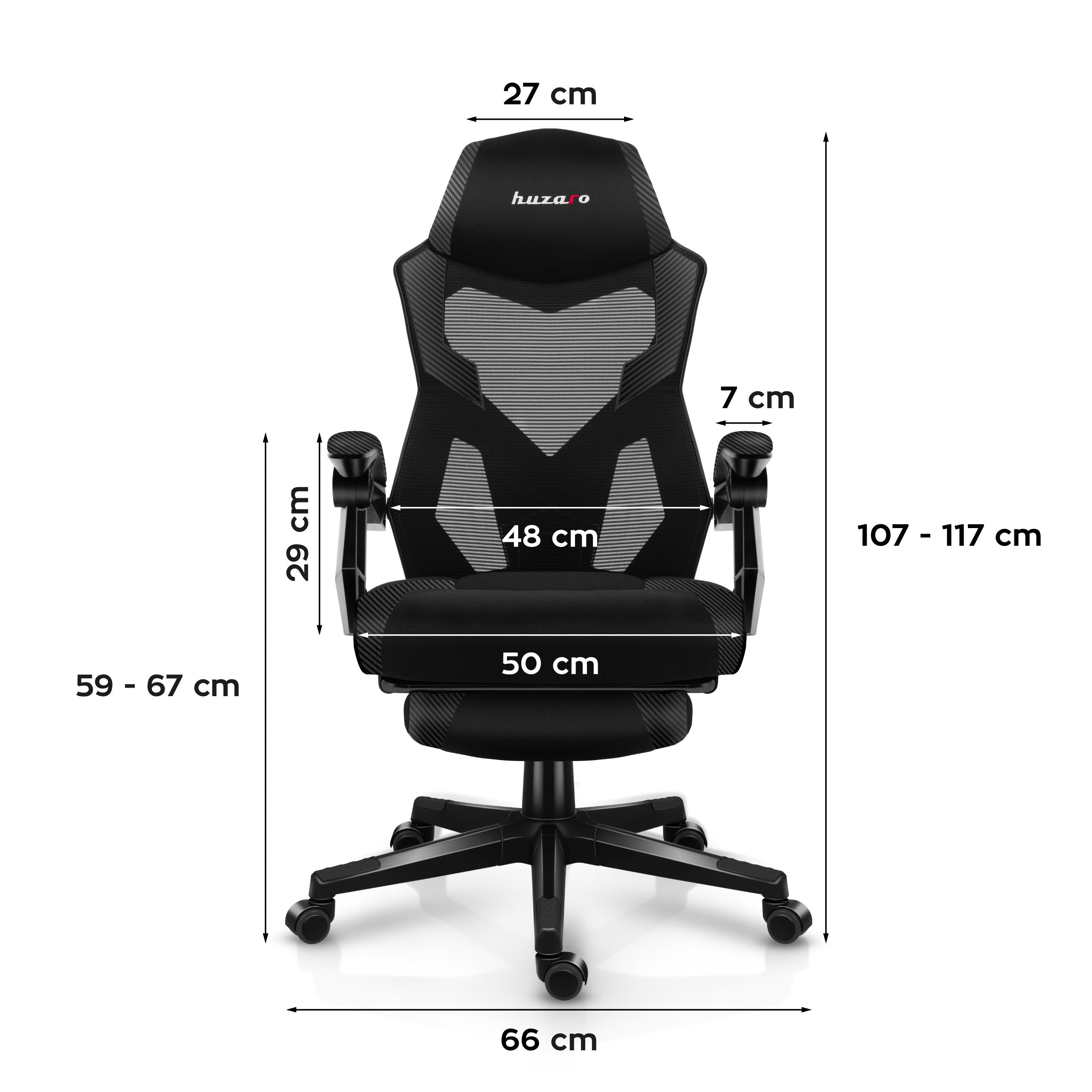 Fotel gamingowy Huzaro Combat 3.1 Carbon