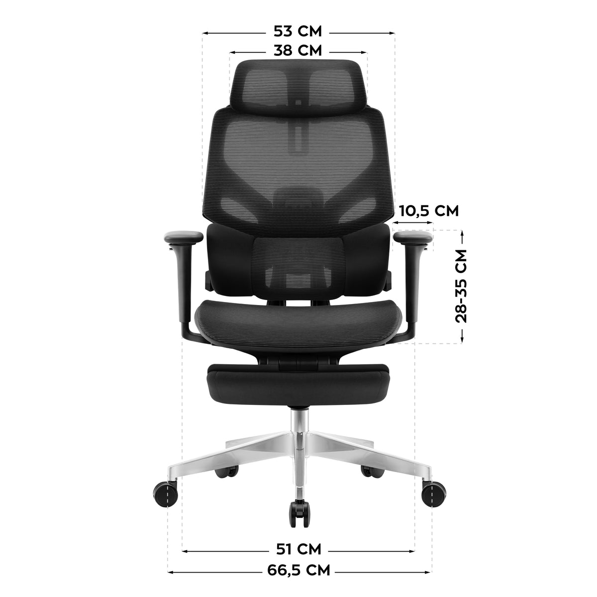 OUTLET Fotel ergonomiczny Mark Adler Expert 8.7 Black Mesh