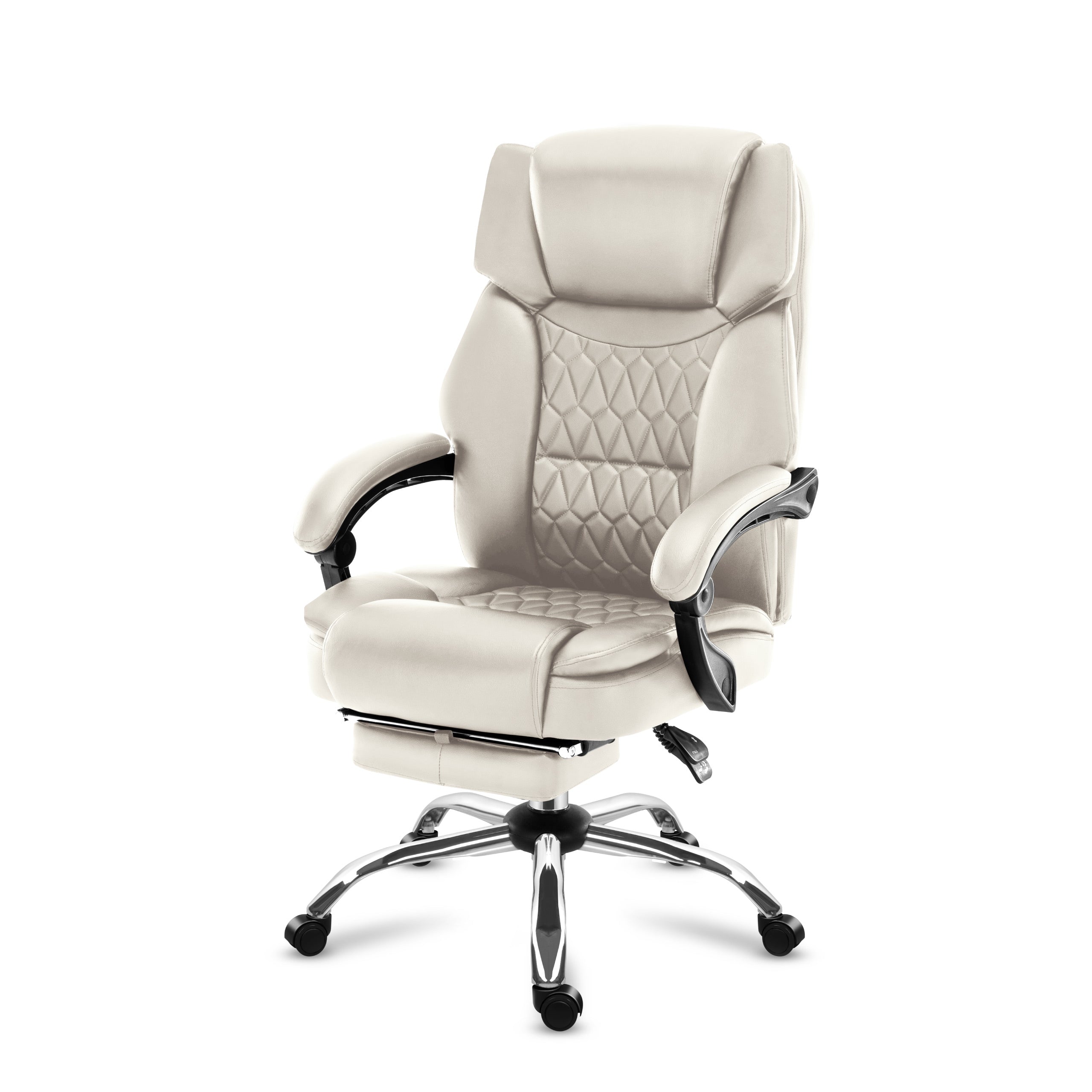 OUTLET Fotel biurowy z masażem Mark Adler Boss 6.0 Beige