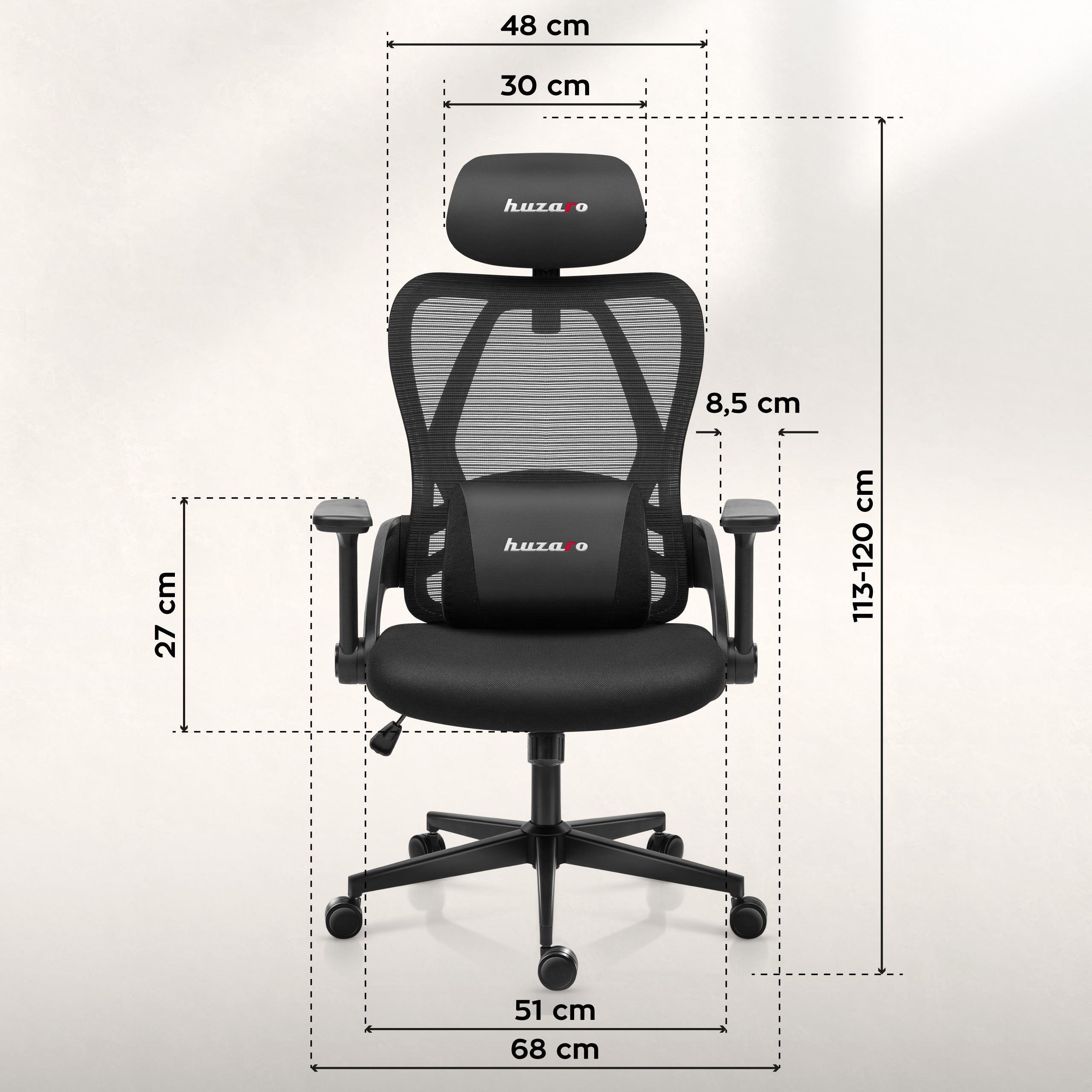 Fotel gamingowy Huzaro Combat 2.7 Black