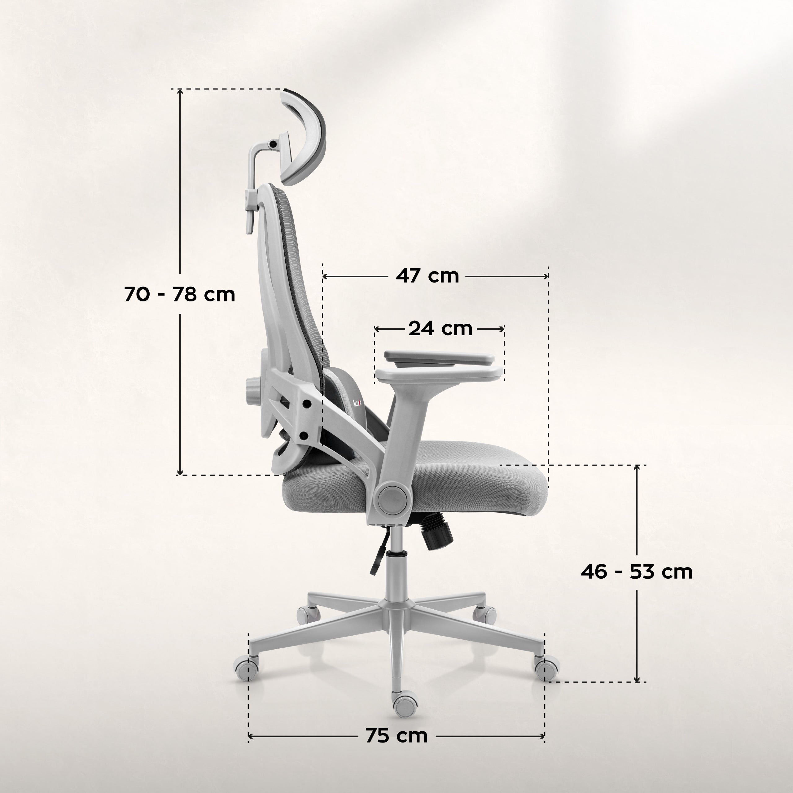 Fotel gamingowy Huzaro Combat 2.7 Grey