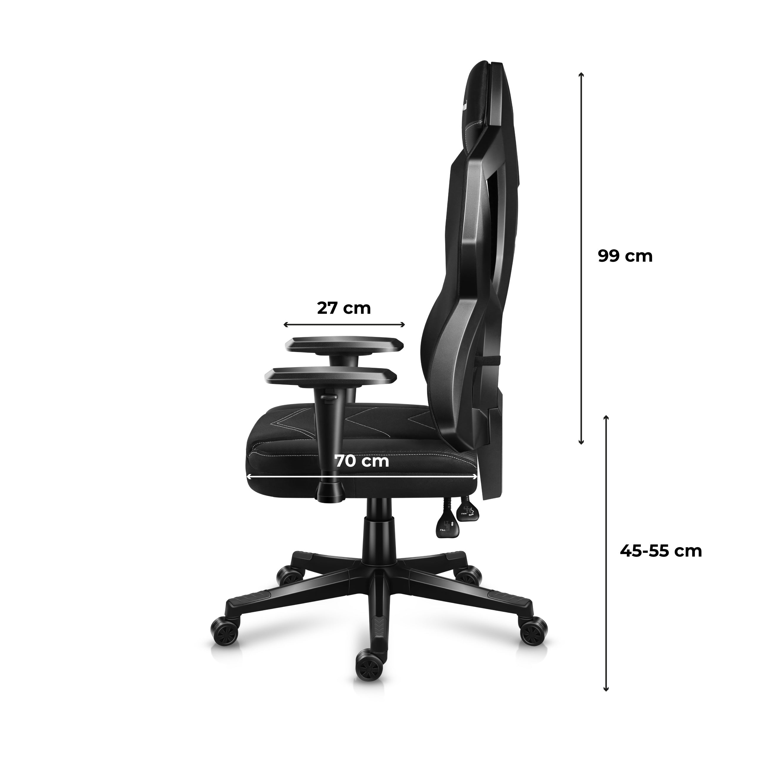 Fotel gamingowy HUZARO Combat 6.2 RGB Black