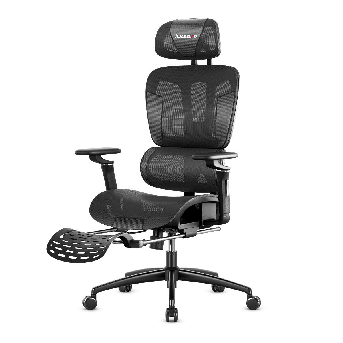 Fotel gamingowy z podnóżkiem HUZARO COMBAT 7.9 Black
