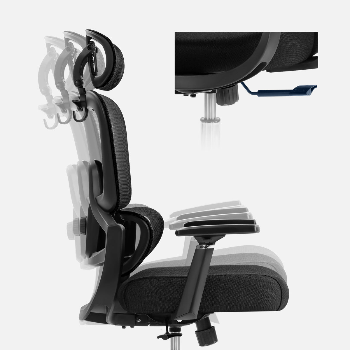 Fotel ergonomiczny obrotowy Mark Adler Expert 4.3 Black