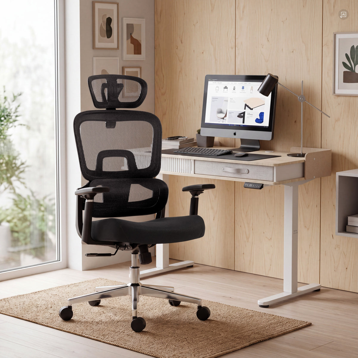 Fotel ergonomiczny obrotowy Mark Adler Expert 4.3 Black
