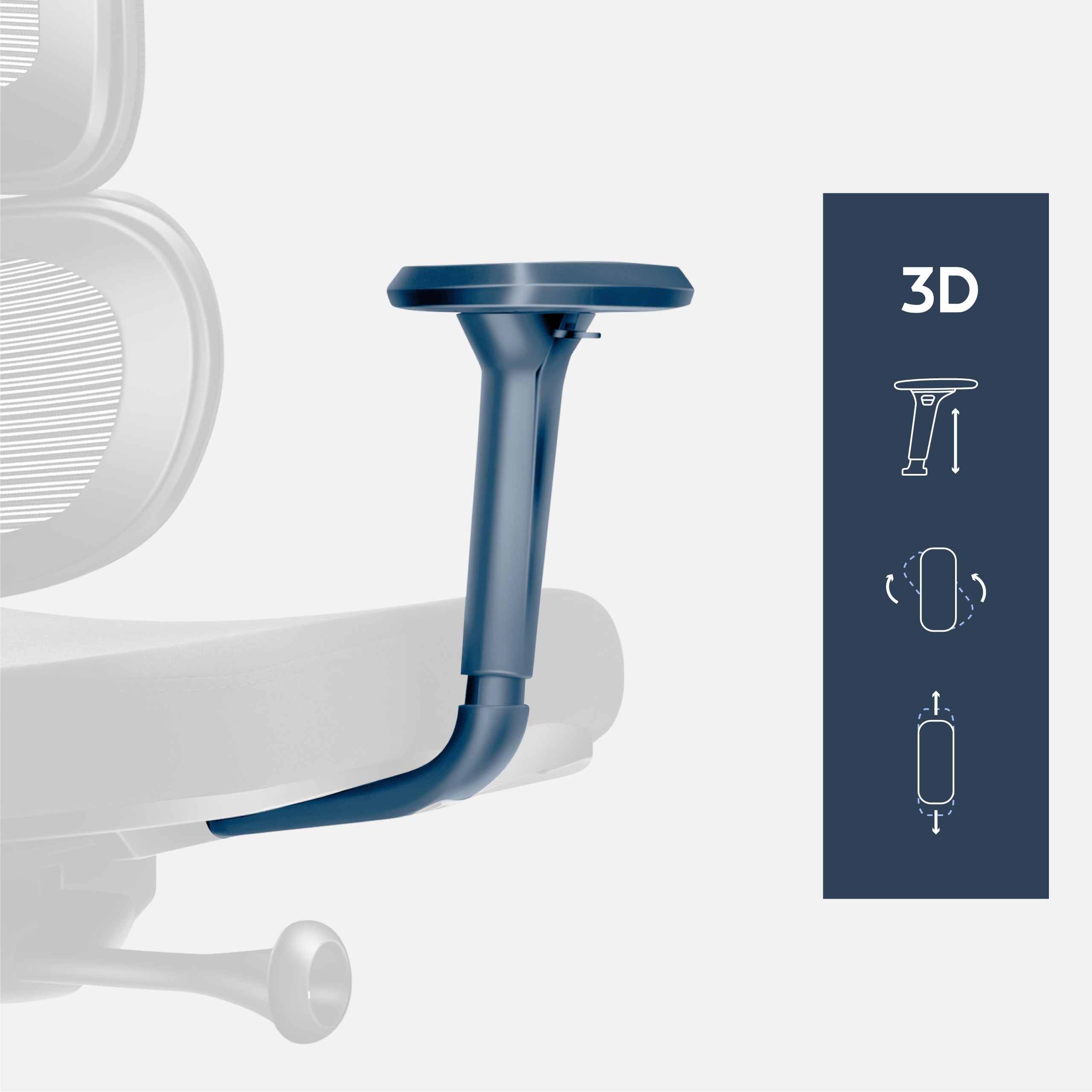 Podłokietniki z regulacją 3D