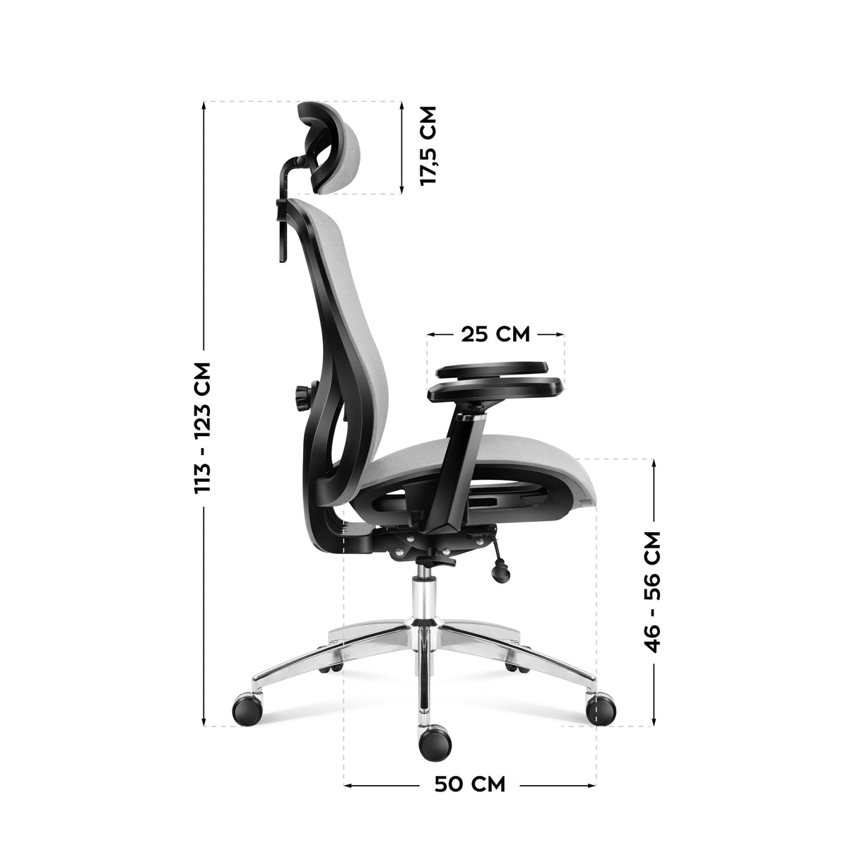 OUTLET Fotel ergonomiczny Mark Adler Expert 5.3 Grey Mesh