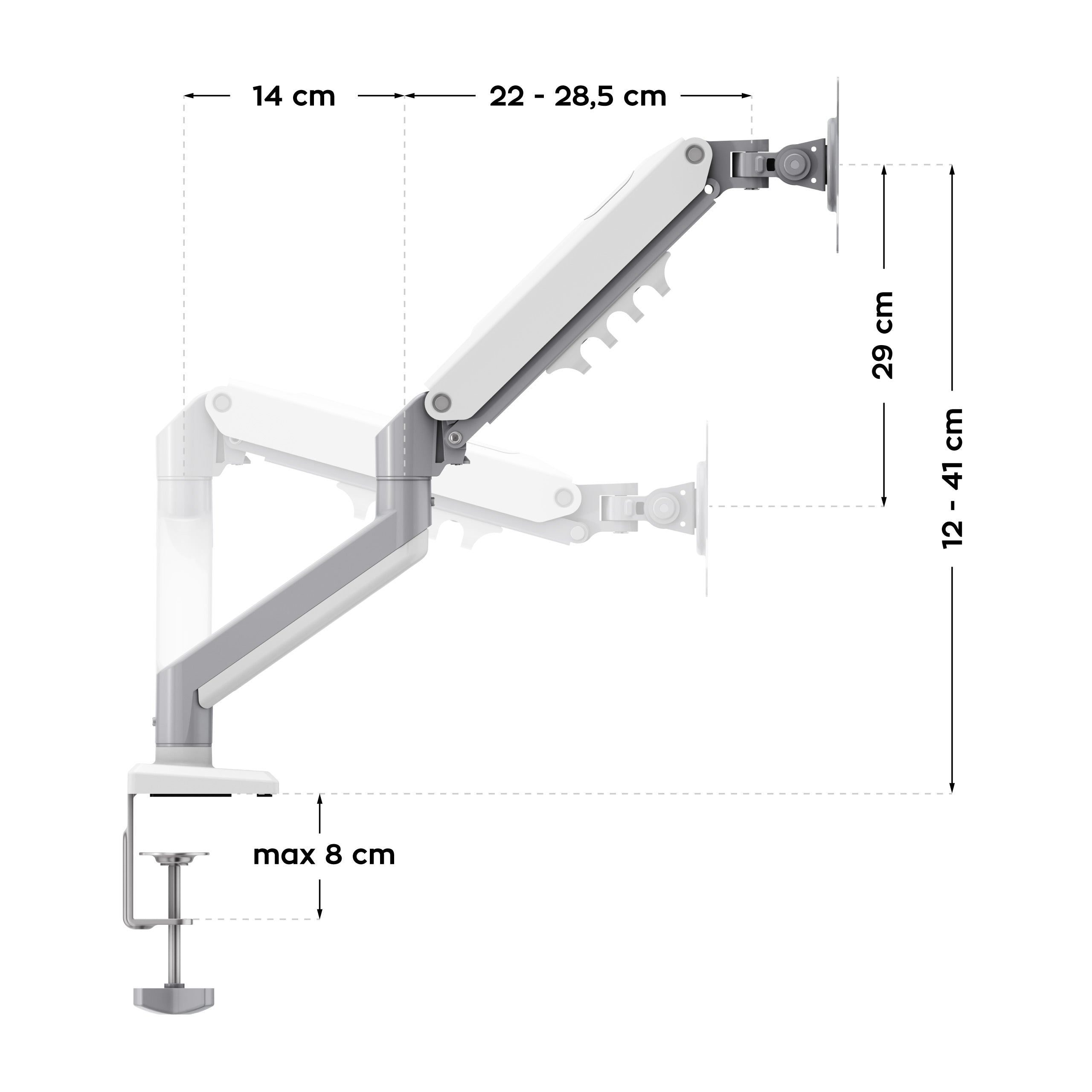 Uchwyt na dwa monitory Mark Adler Flow 4.0