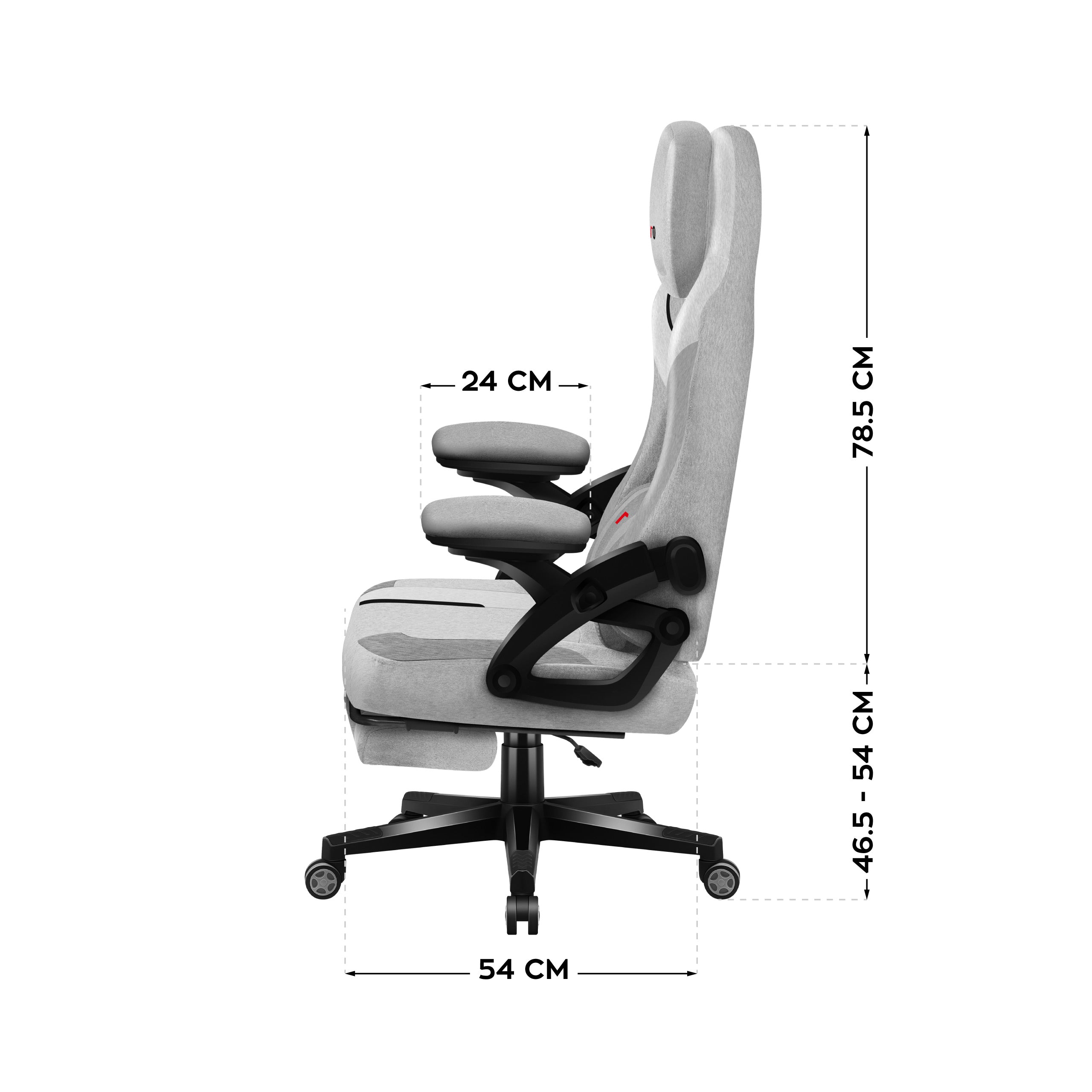Fotel gamingowy Huzaro Force 4.6 Grey