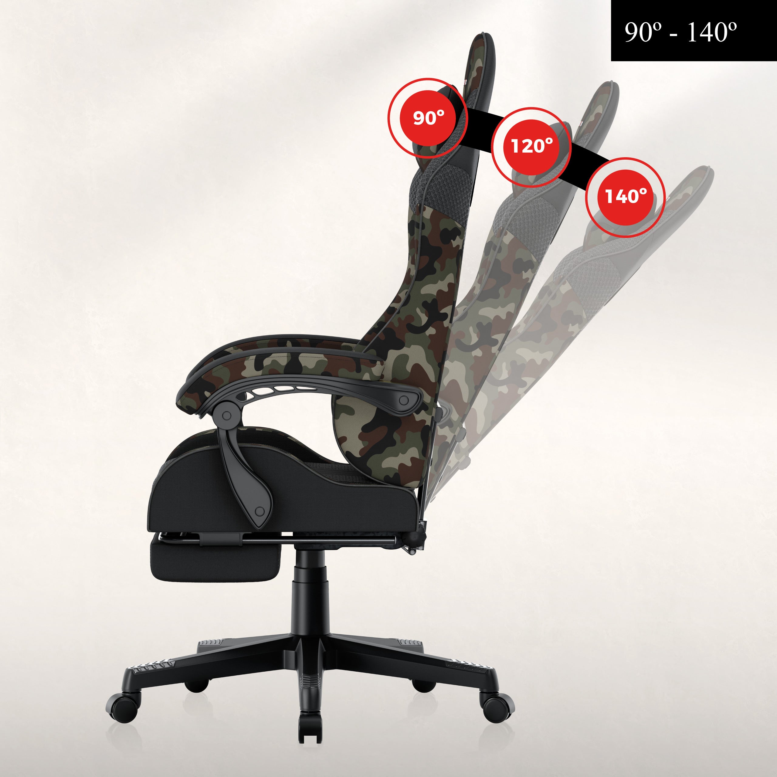Fotel gamingowy Huzaro Force 4.7 Camo Mesh