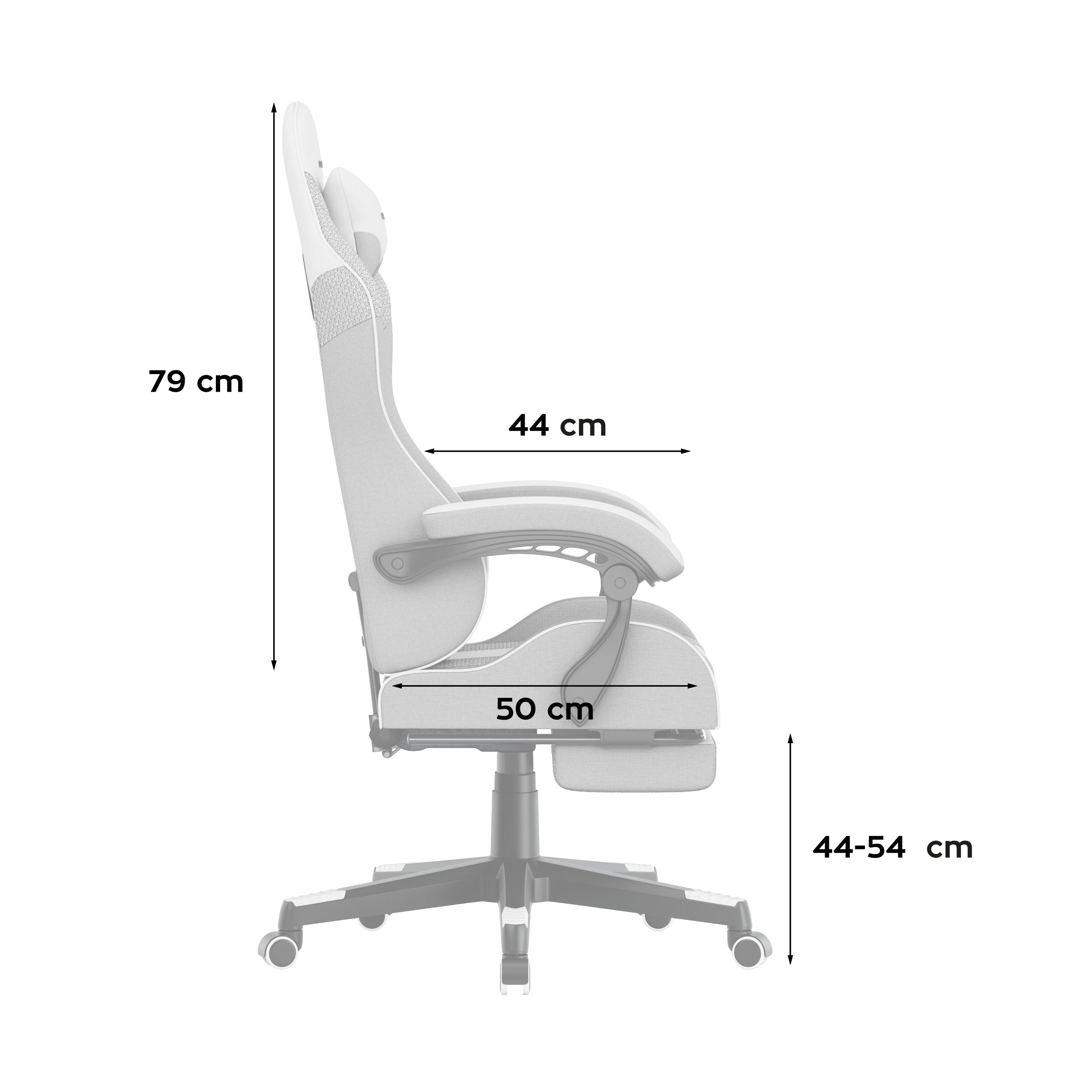Fotel gamingowy HUZARO Force 4.7 White Mesh