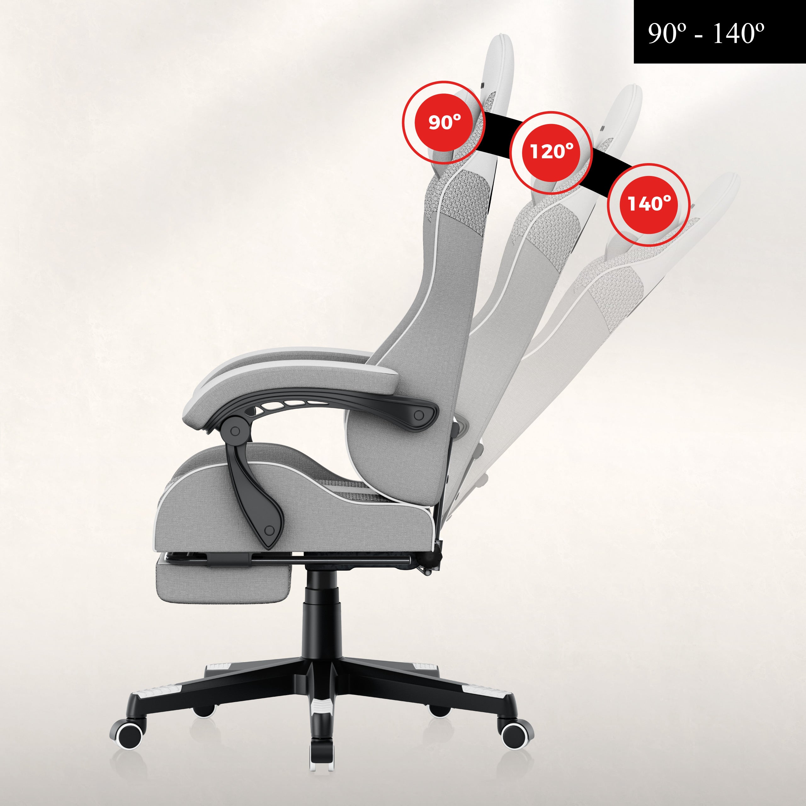 Fotel gamingowy HUZARO Force 4.7 White Mesh