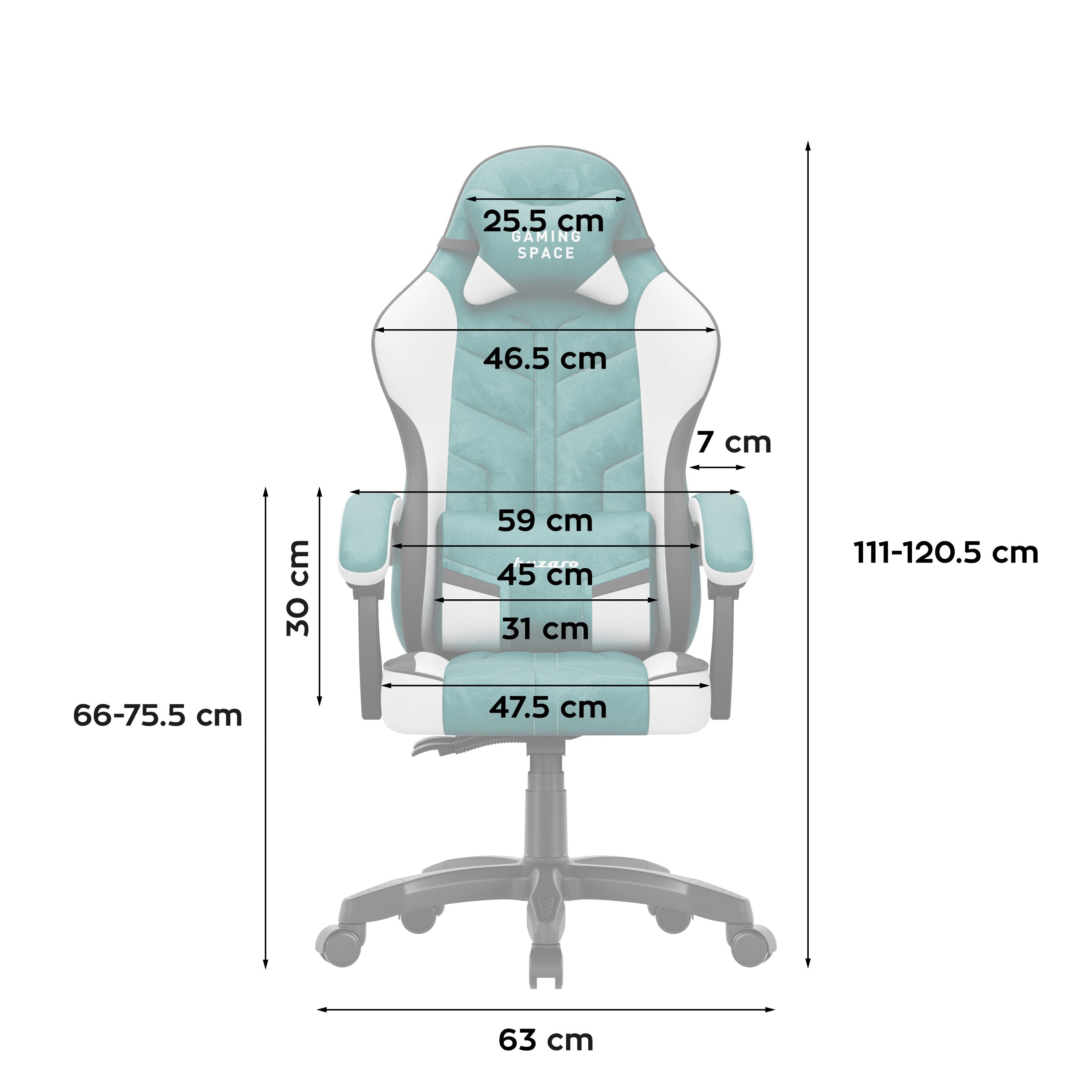 Fotel gamingowy welurowy Huzaro Force 2.7 Green