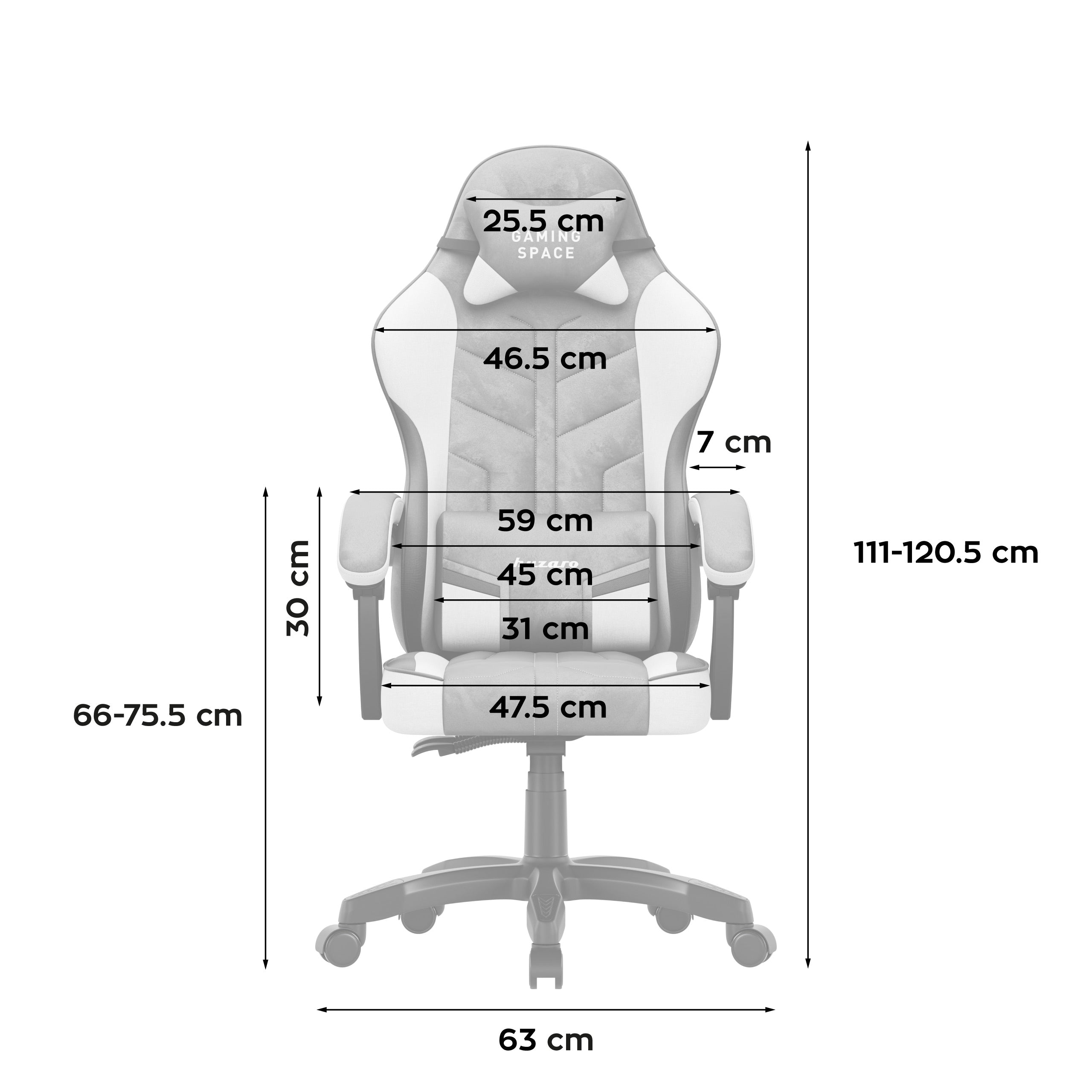 Fotel gamingowy welurowy Huzaro Force 2.7 Grey