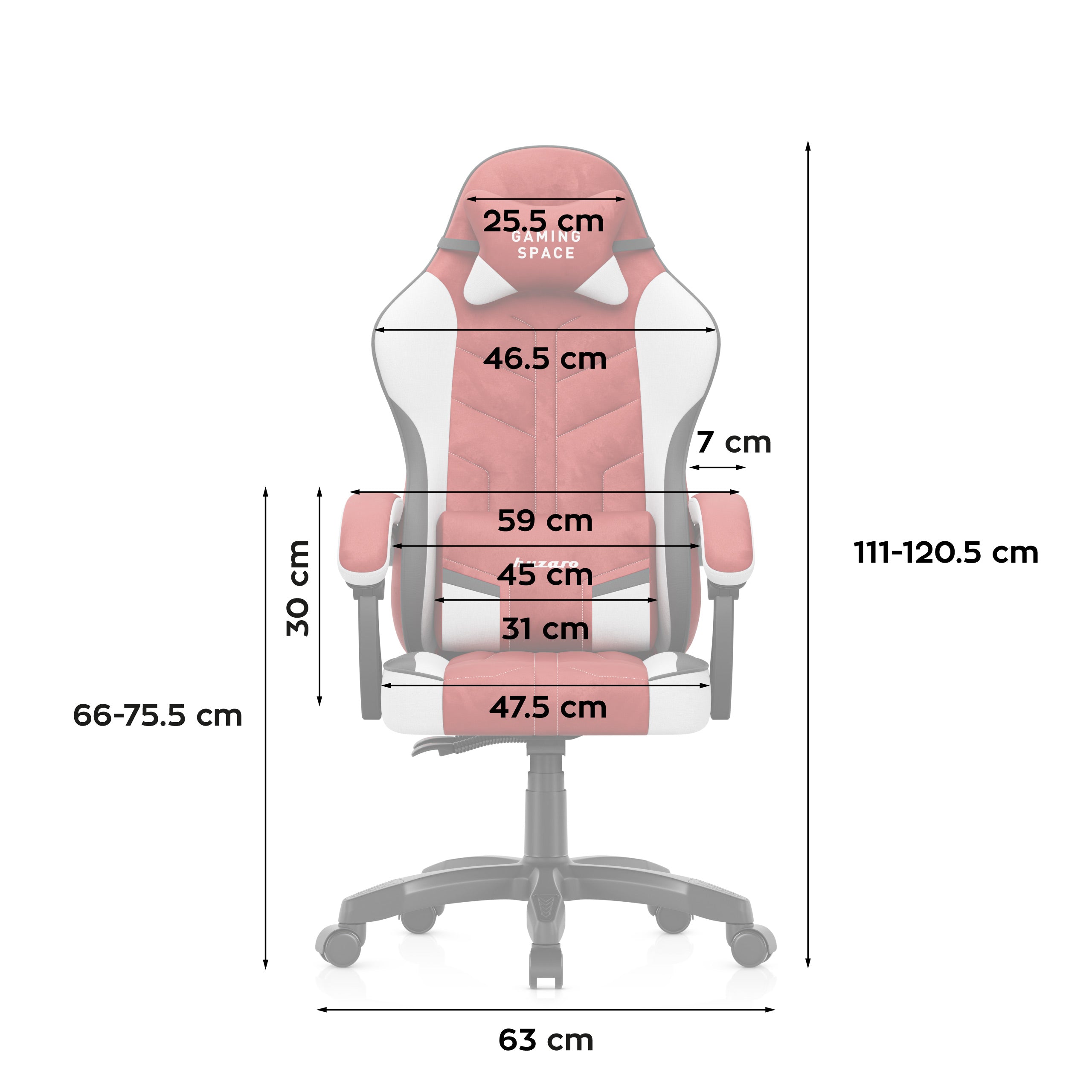 Fotel gamingowy welurowy Huzaro Force 2.7 Red