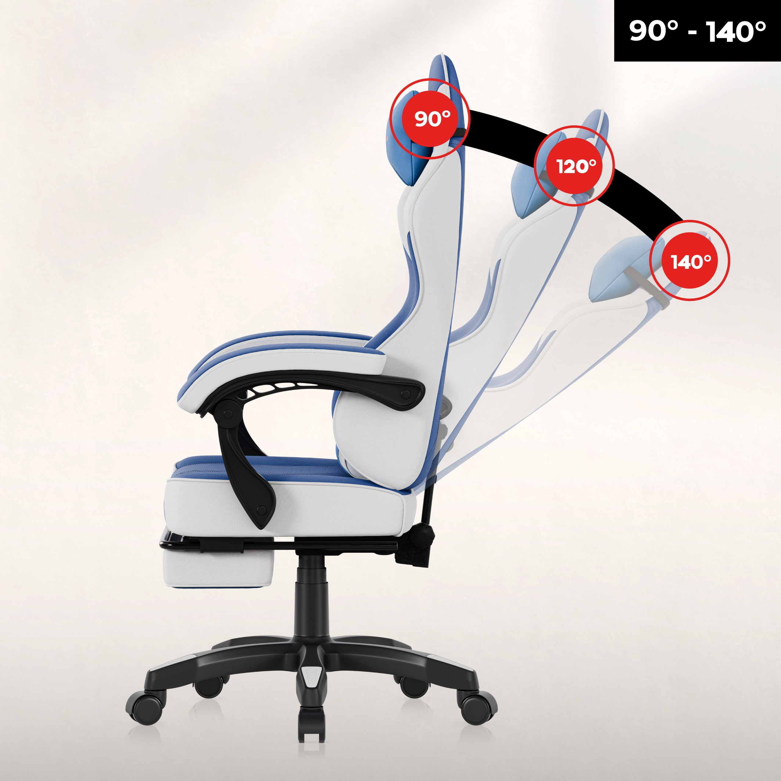 Fotel gamingowy Huzaro Force 3.7 Blue