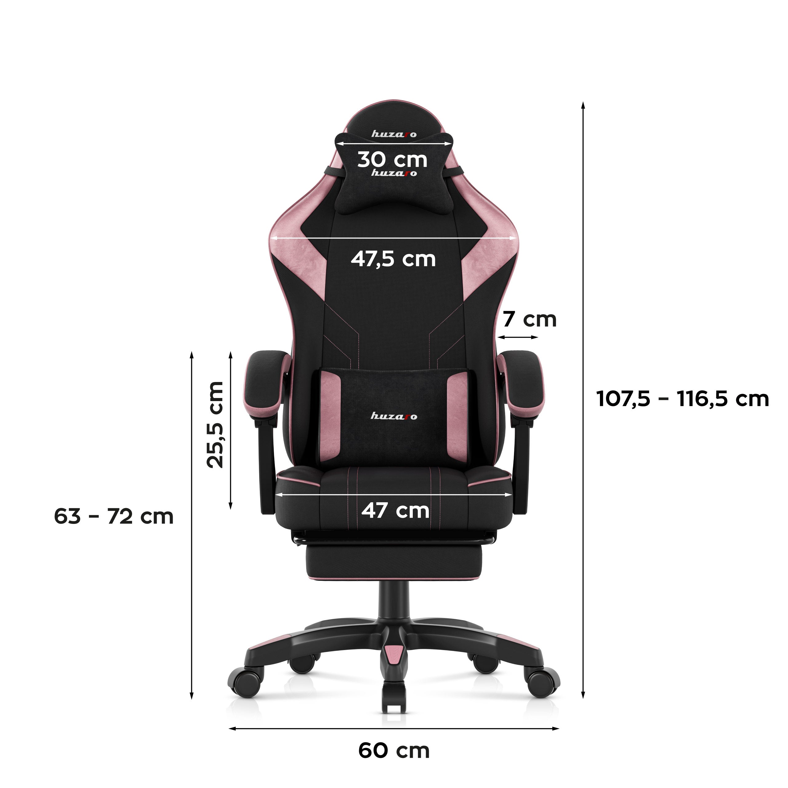 Fotel gamingowy Huzaro Force 3.7 Pink