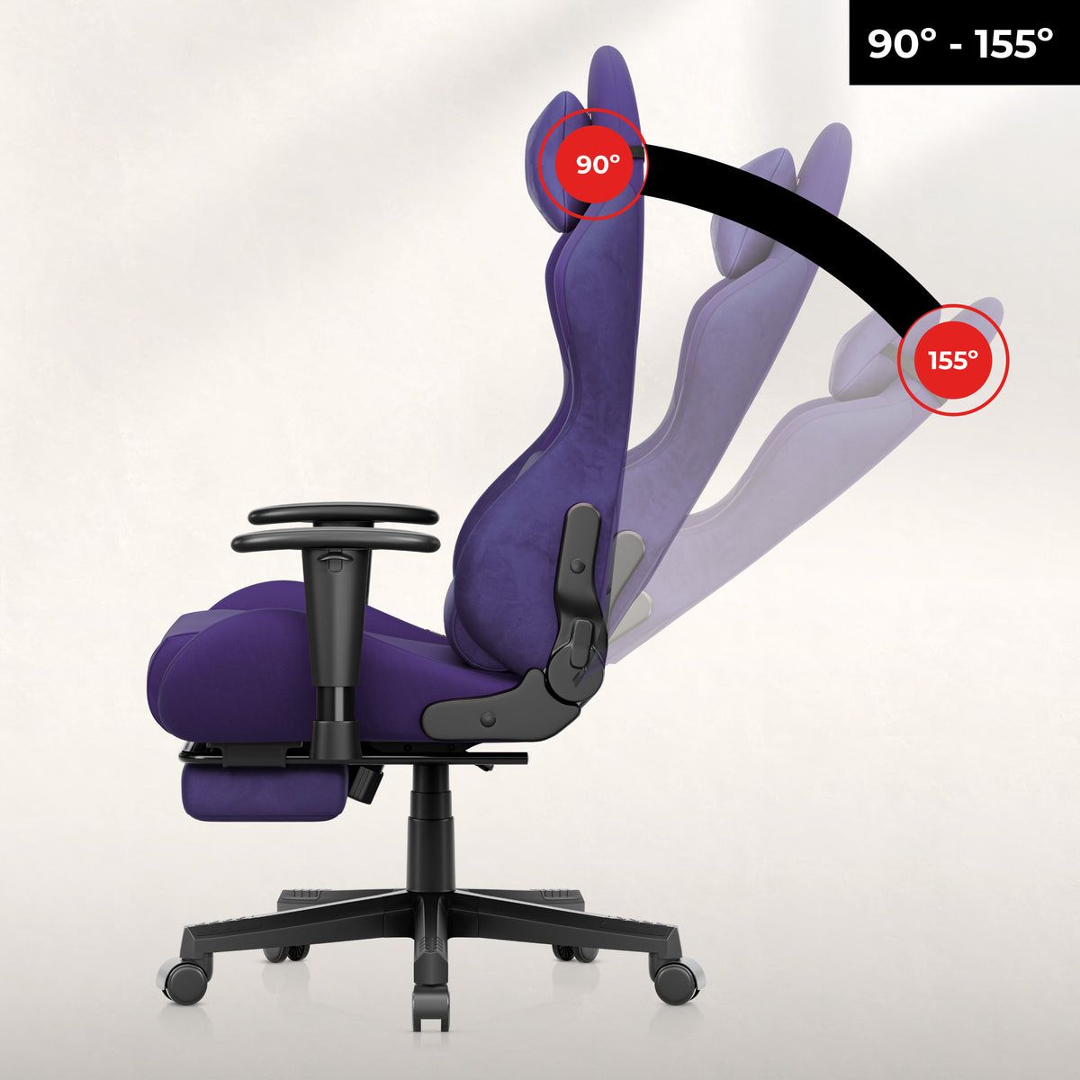 „Gravity Duo“ funkcija – atlošo pakreipimas iki 155°
