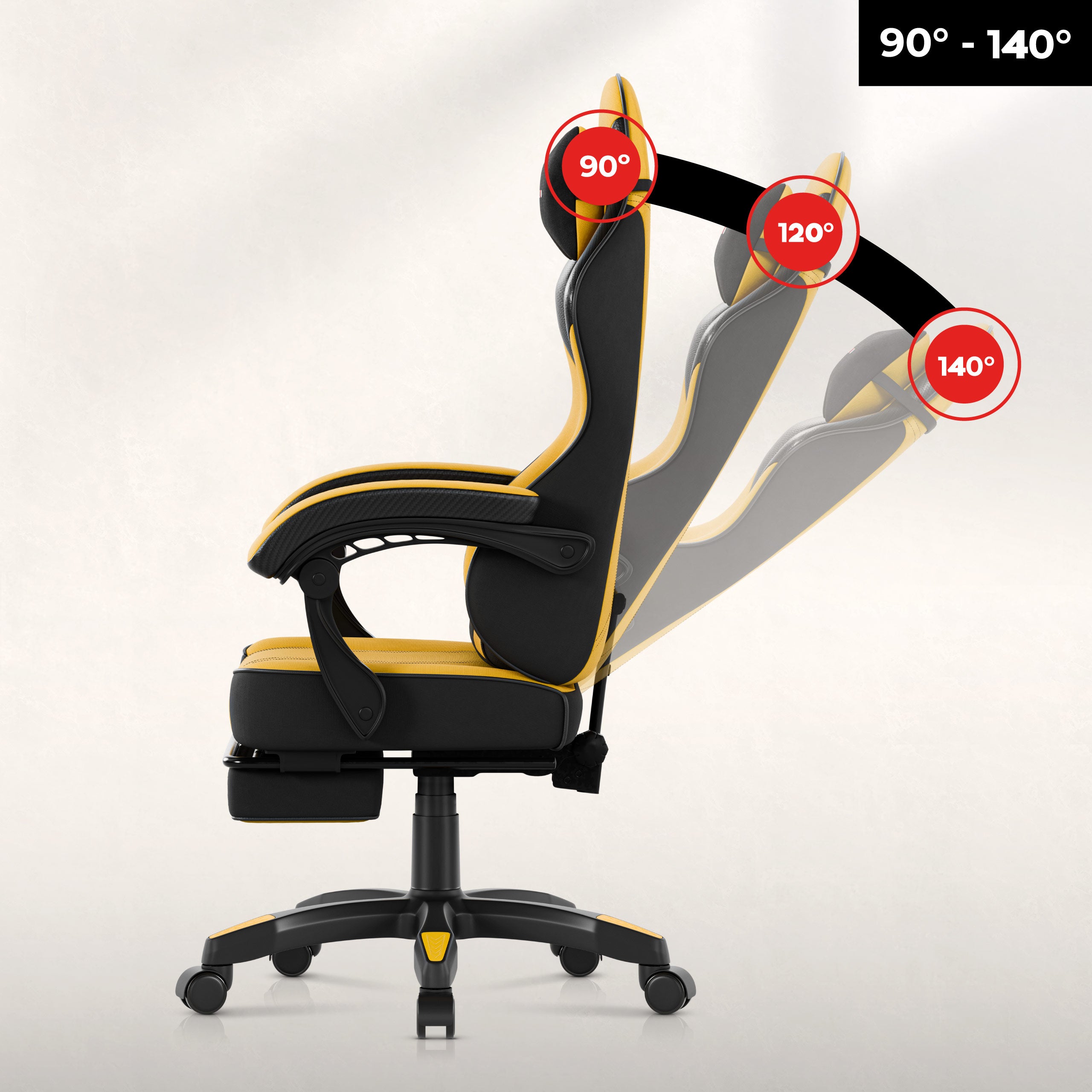 Fotel gamingowy Huzaro Force 3.7 Yellow