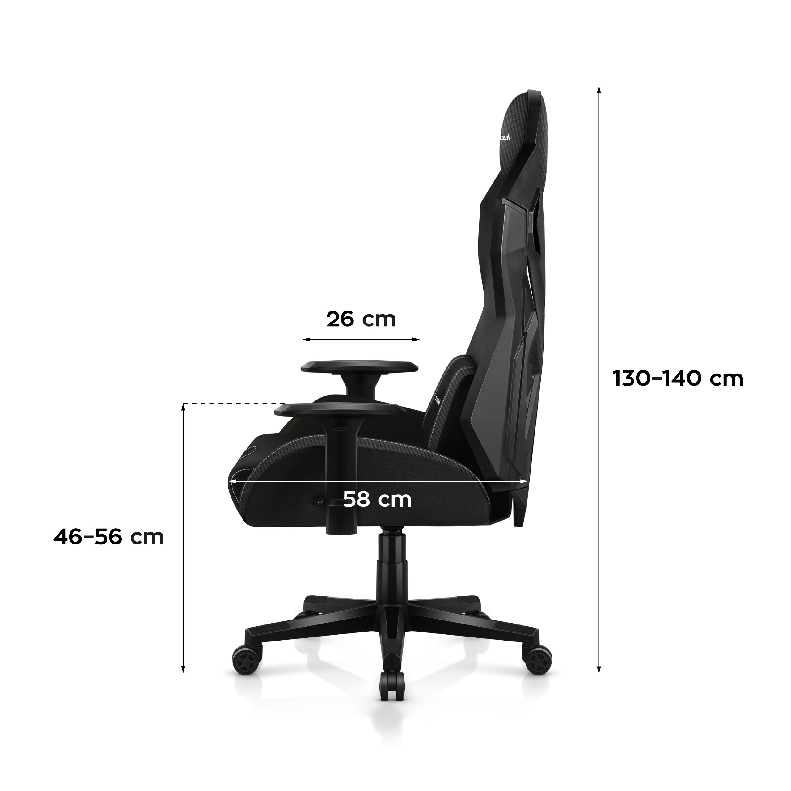 Fotel gamingowy Huzaro Combat 7.6 RGB Led Black