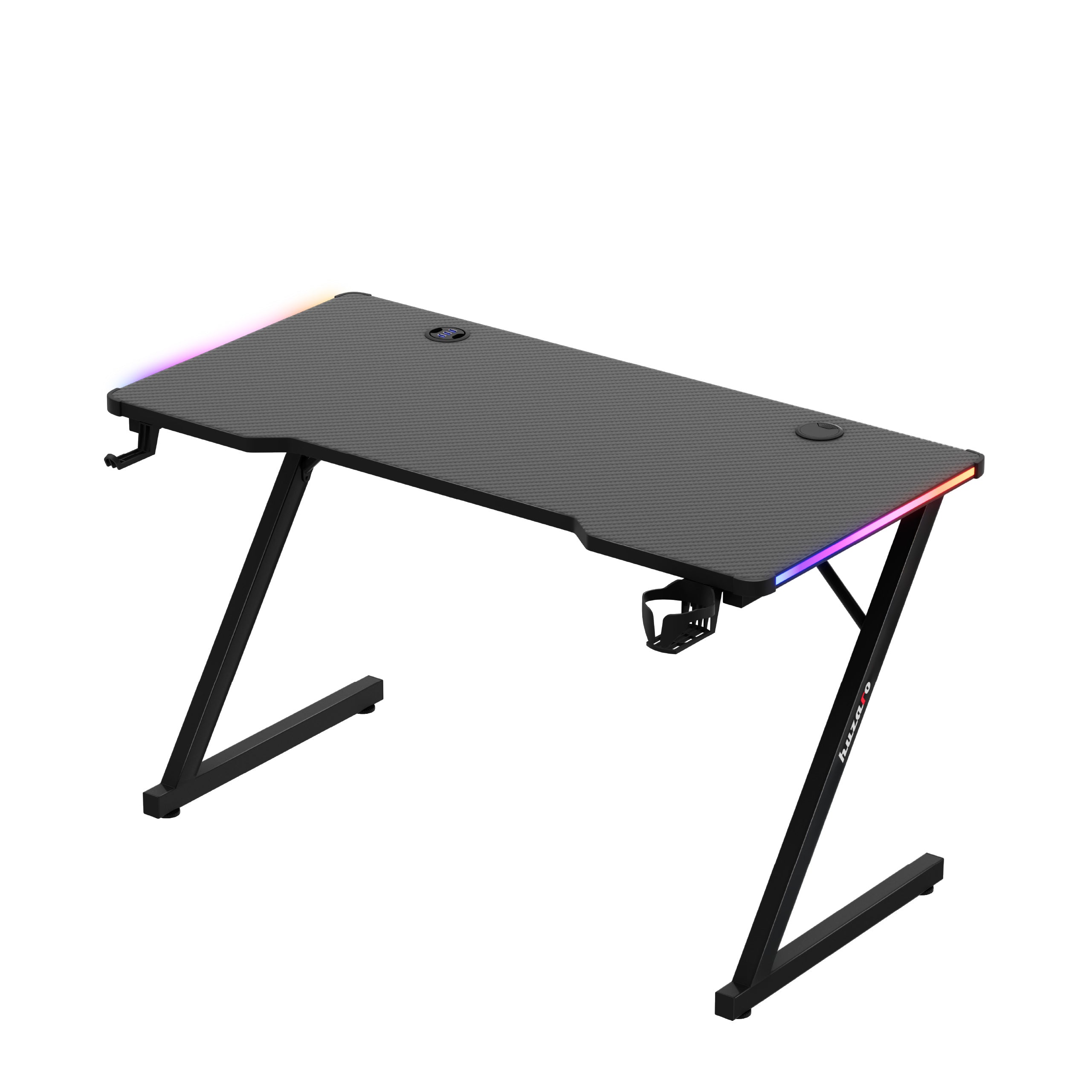 Biurko Gamingowe Huzaro Hero 2.5 RGB LED Black 120 cm