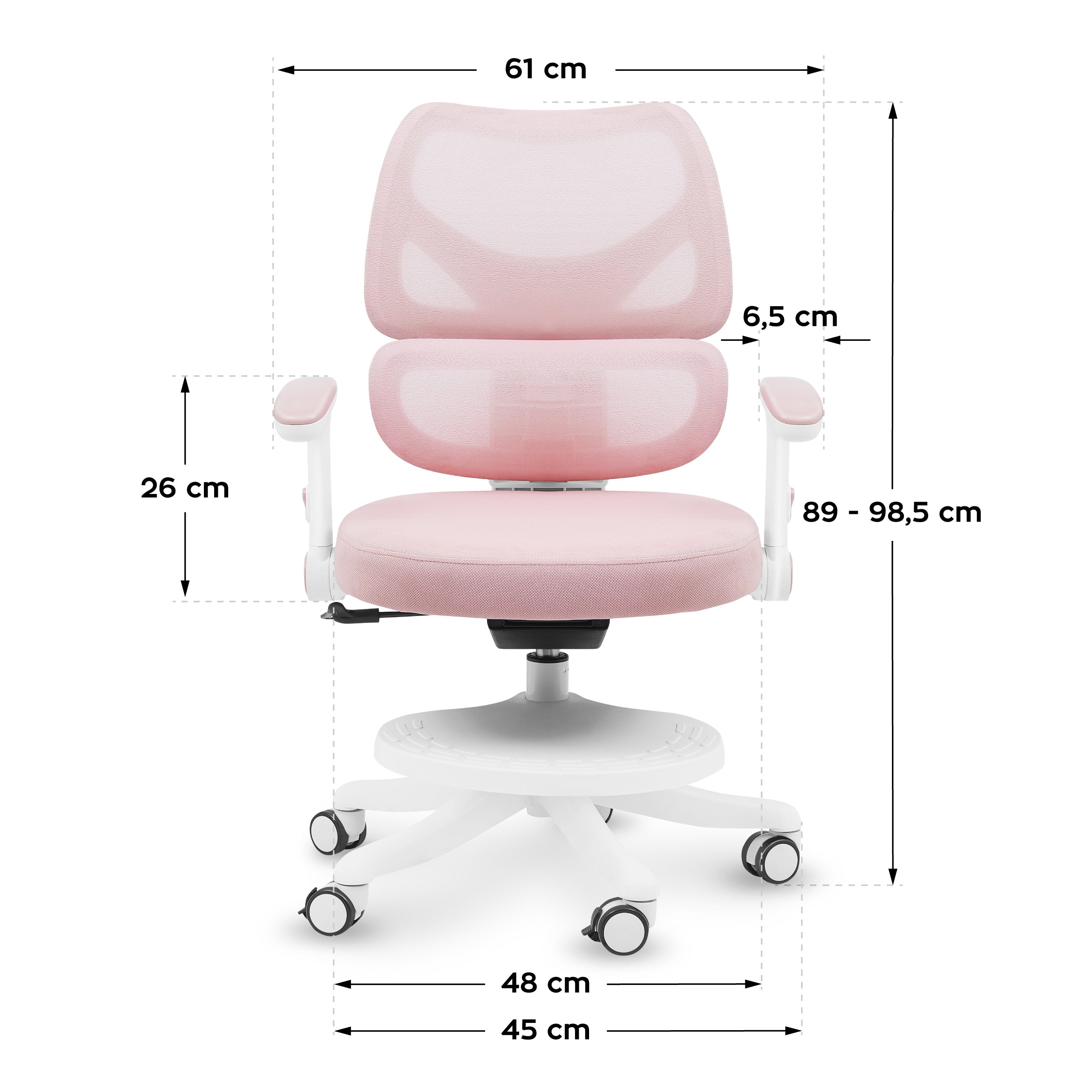 OUTLET Fotel obrotowy Mark Adler Junior 5.3 Pink