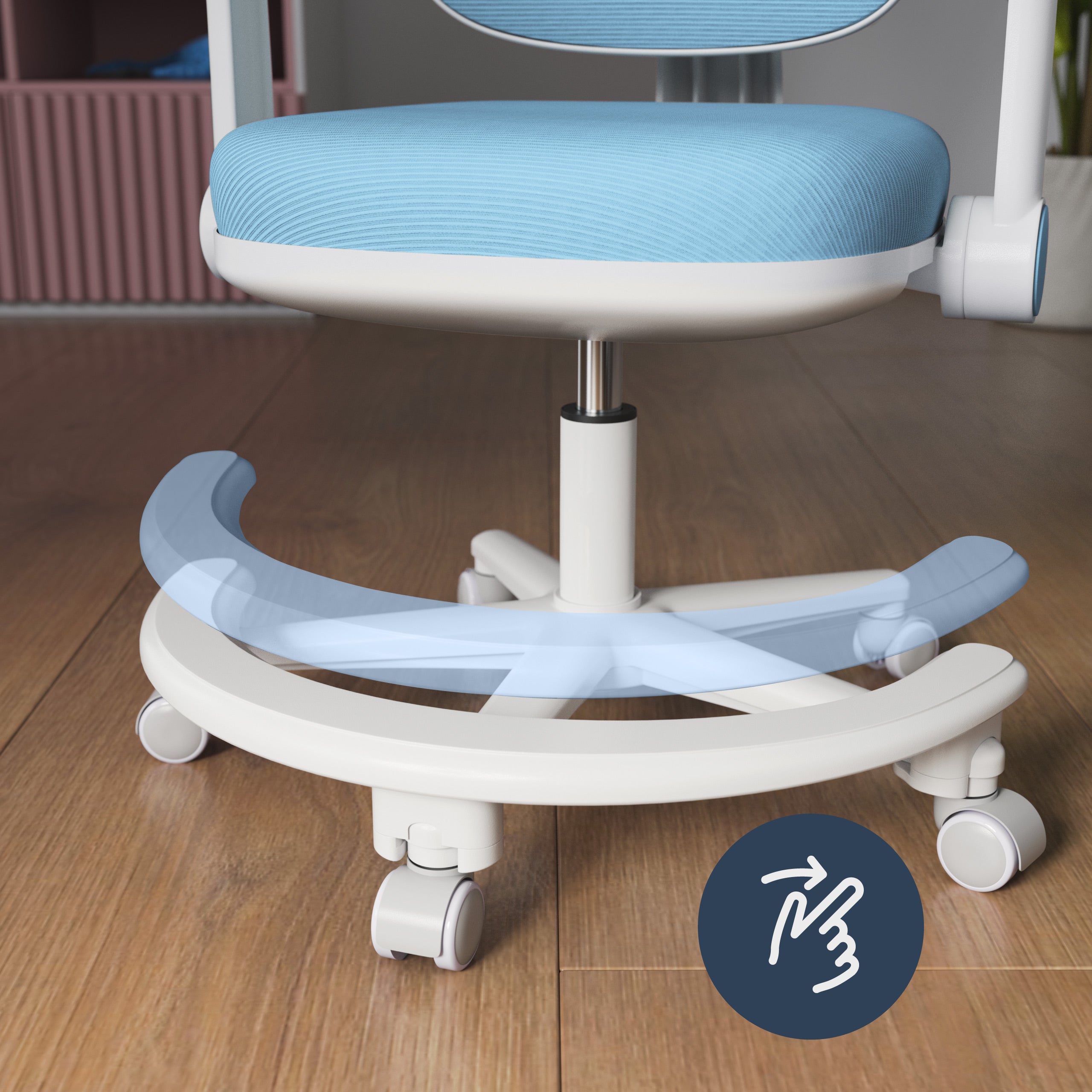 OUTLET Ergonomiczny fotel do biurka dla dziecka Mark Adler Junior 3.6 Blue