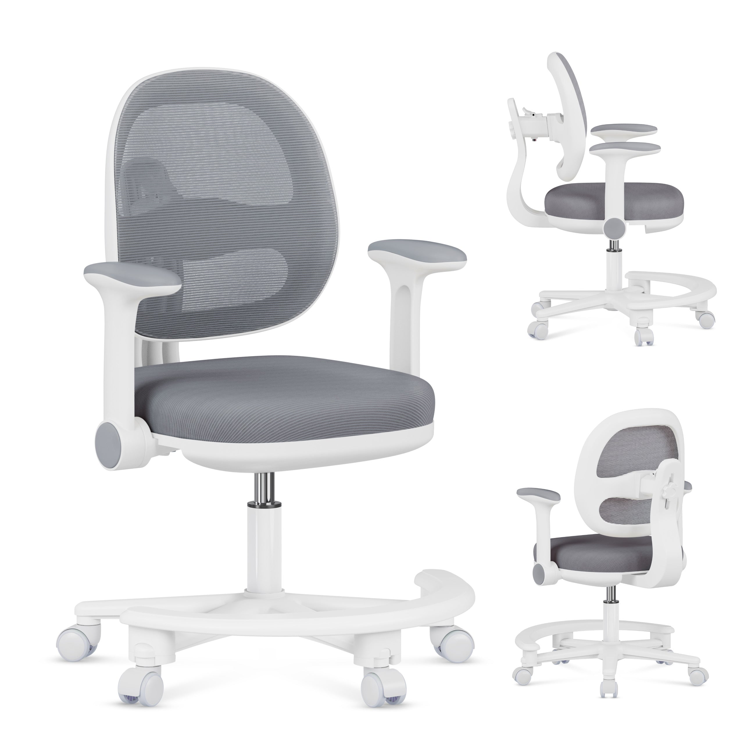 OUTLET Ergonomiczny fotel do biurka dla dziecka Mark Adler Junior 3.6 Grey
