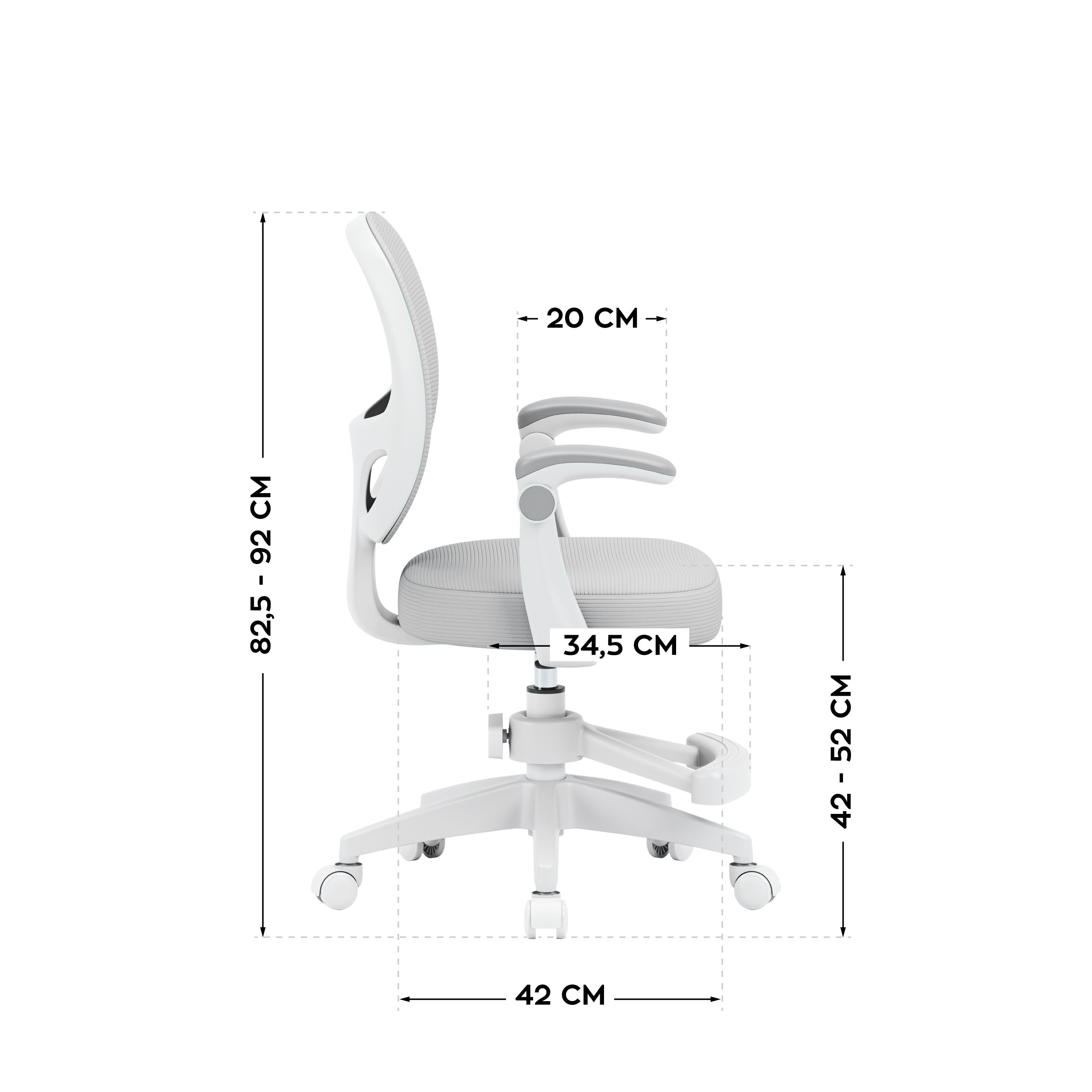 OUTLET Fotel obrotowy dla dzieci Mark Adler Junior 3.1 Grey