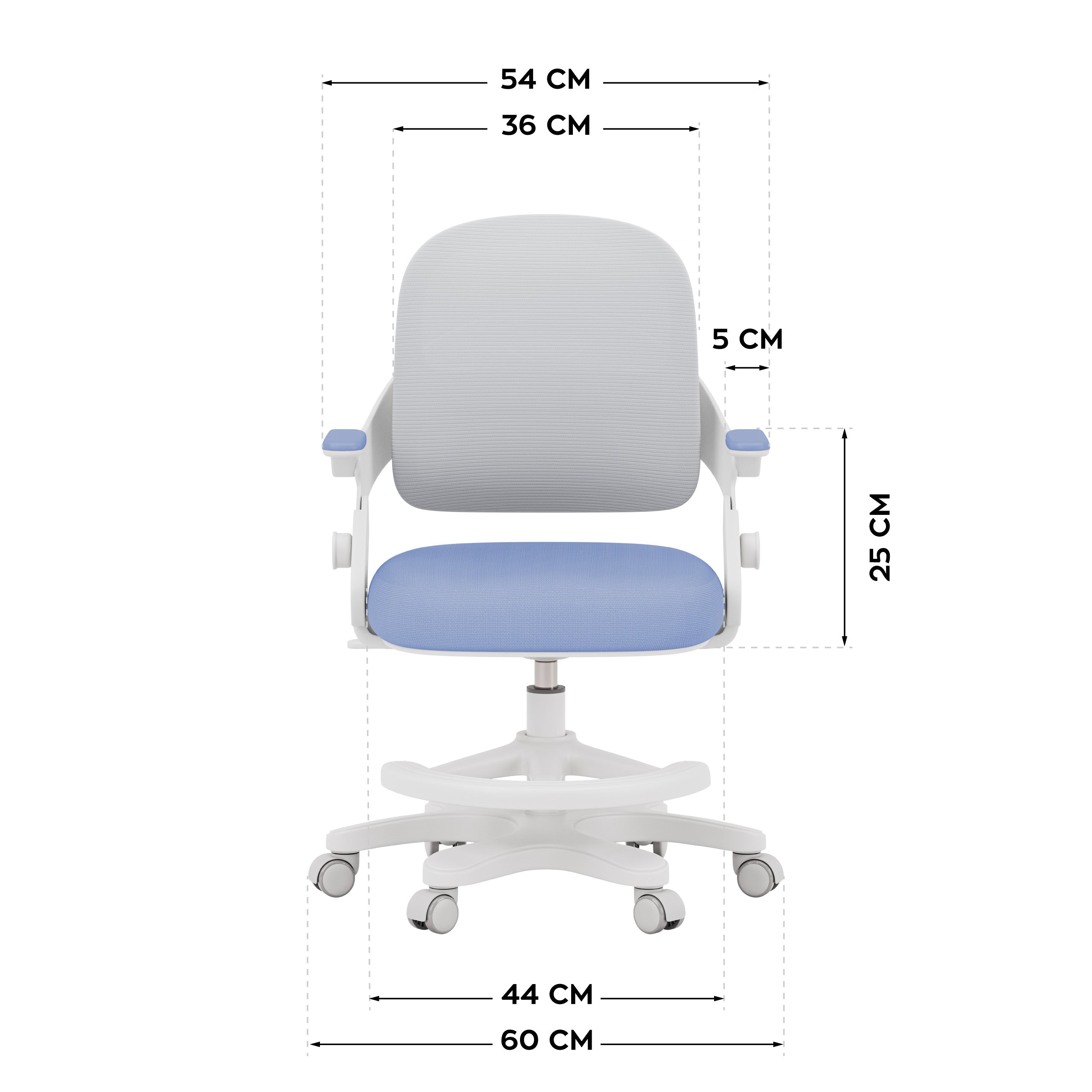 Fotel do biurka dla dziecka Mark Adler Junior 4.3 Blue-grey
