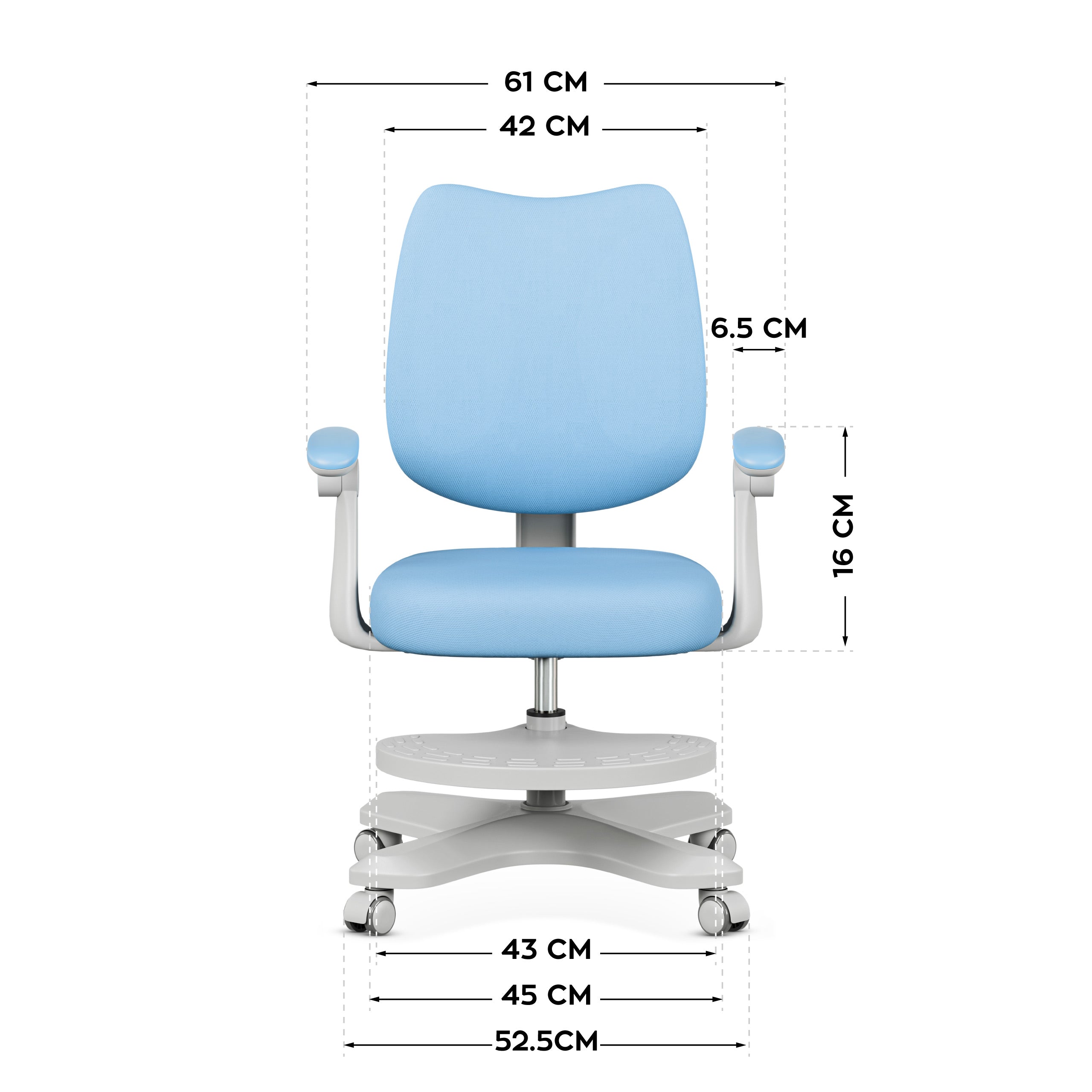 OUTLET Ergonomiczny fotel dla dzieci Mark Adler Junior 4.6 Blue
