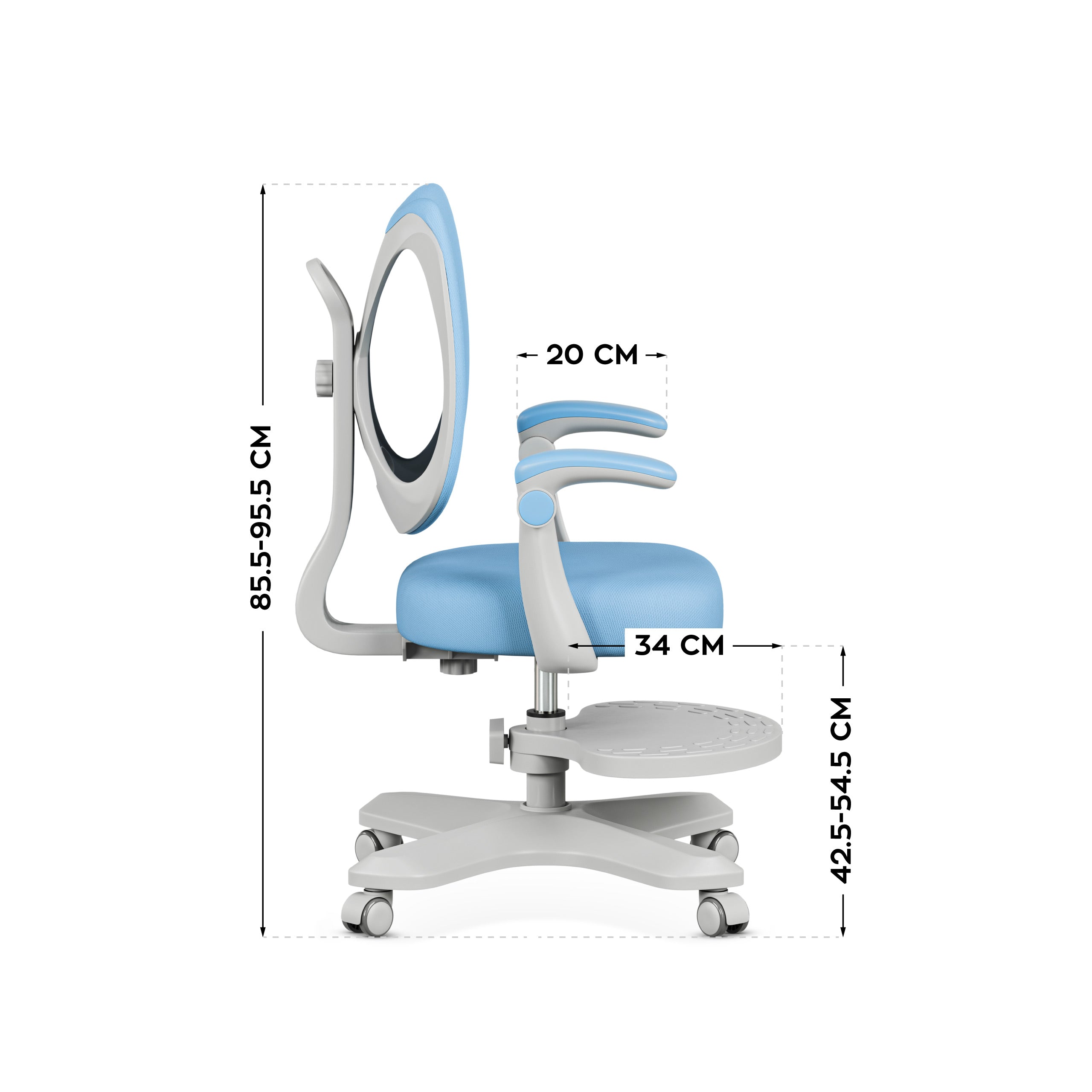 OUTLET Ergonomiczny fotel dla dzieci Mark Adler Junior 4.6 Blue