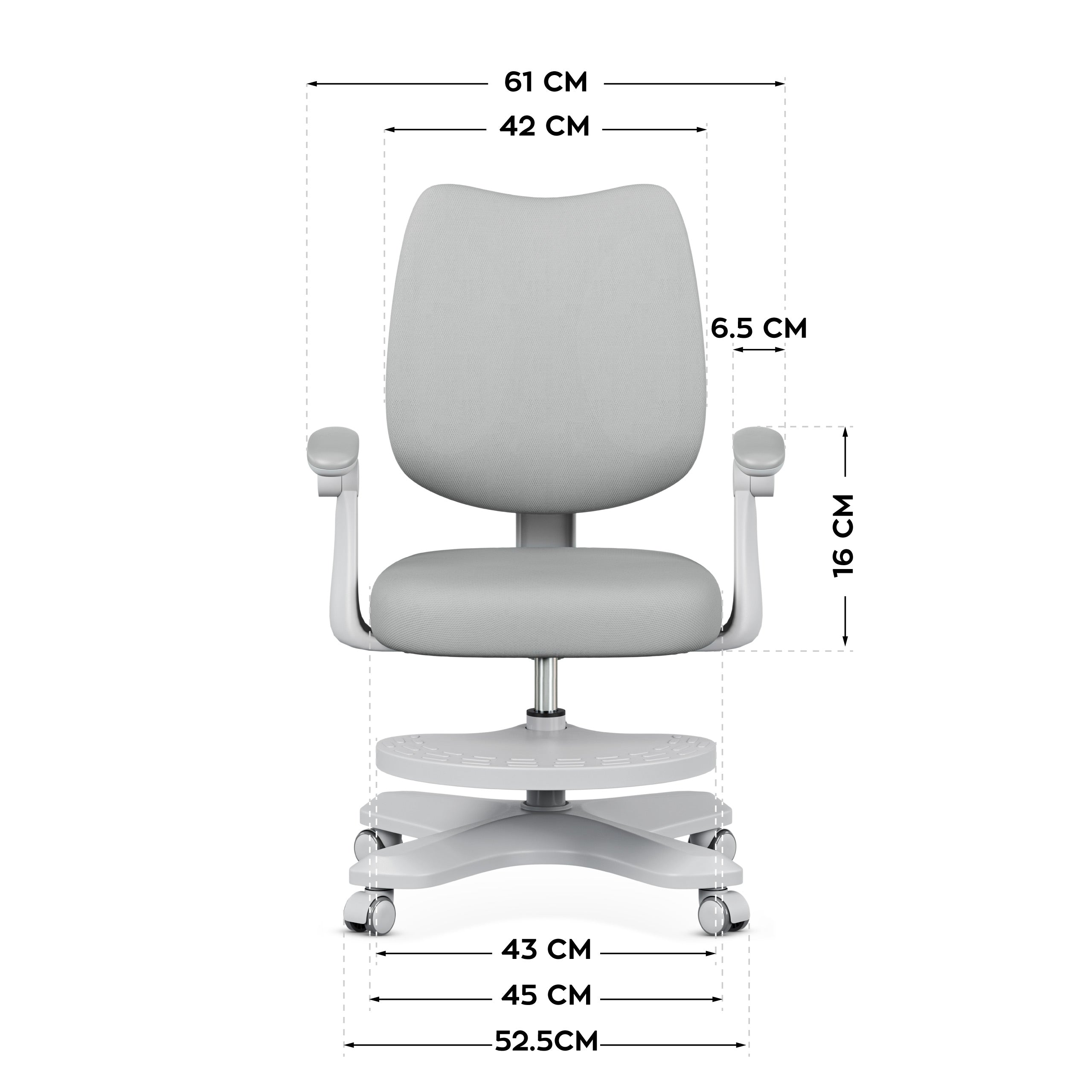 OUTLET Ergonomiczny fotel dla dzieci Mark Adler Junior 4.6 Grey